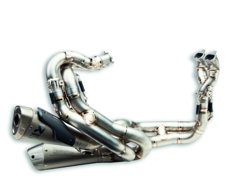 Ducati Streetfighter V4 (2020-2022) Akrapovic Titanium Full Race Exhaust System 96481653AA - Image 1