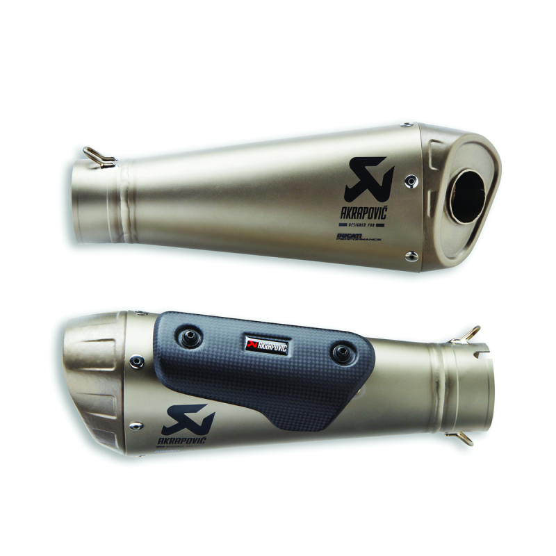 Ducati Streetfighter V4 2020-2024 Akrapovic Race Slip-On Exhaust 96481661AA - Image 1