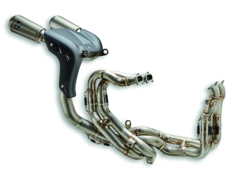 Ducati Panigale V4 2022-2024 Akrapovič Titanium High Mount Full Race Exhaust System 96482001A thumbnail 3