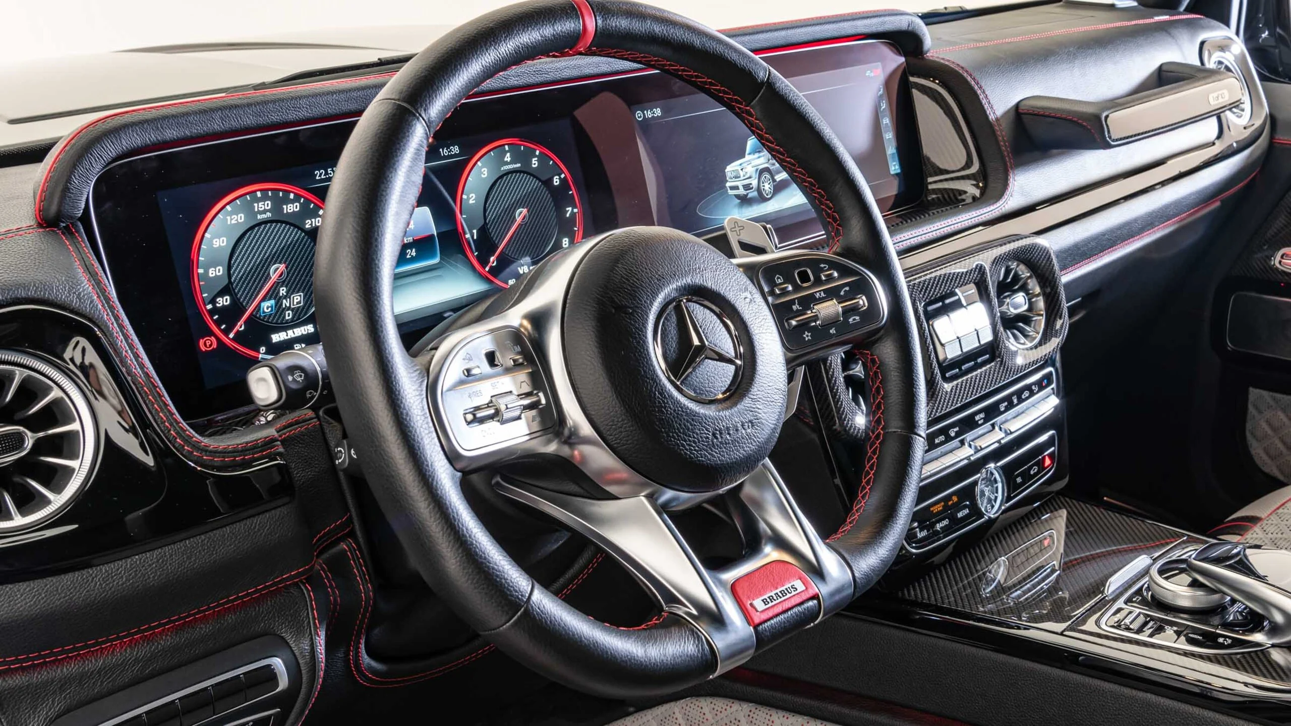 Leather steering wheel for Mercedes – C 217 – AMG S 63