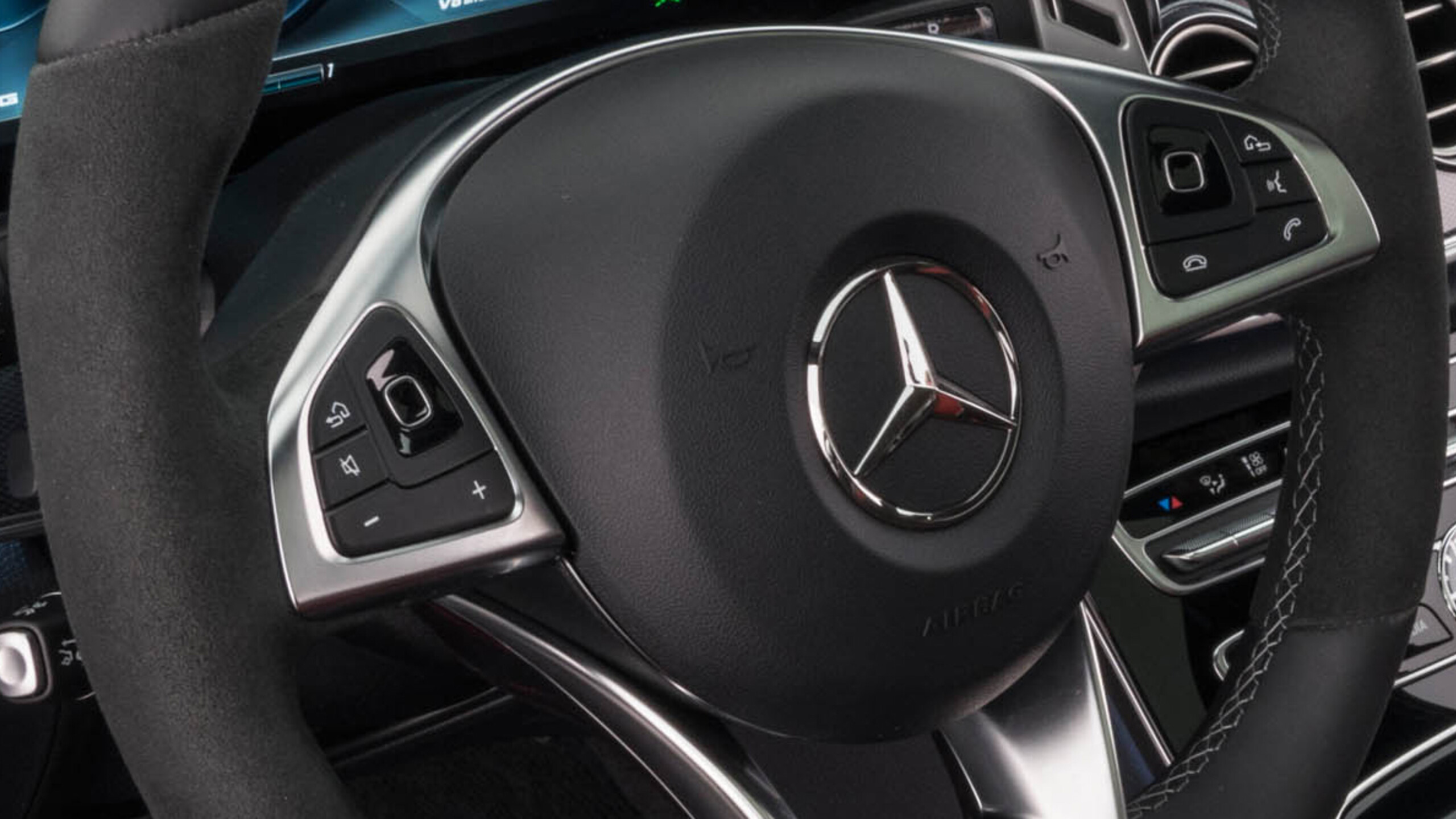 Leather steering wheel back for Mercedes – C 217 – AMG S 63