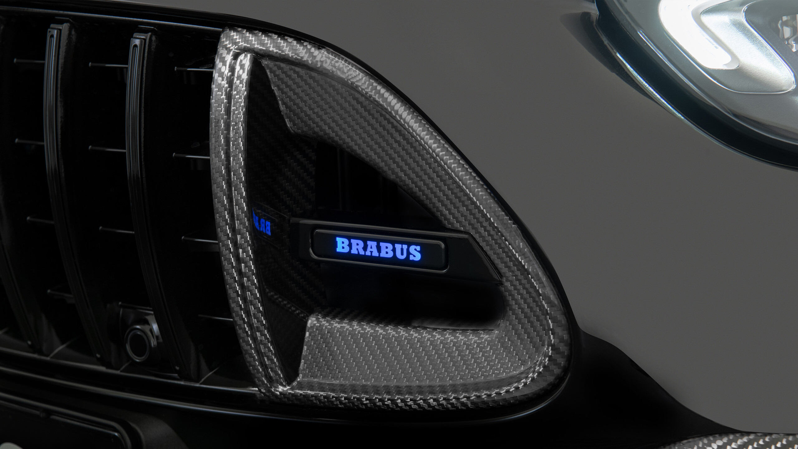 Carbon front grille inserts for Mercedes – S 206 – AMG C 63
