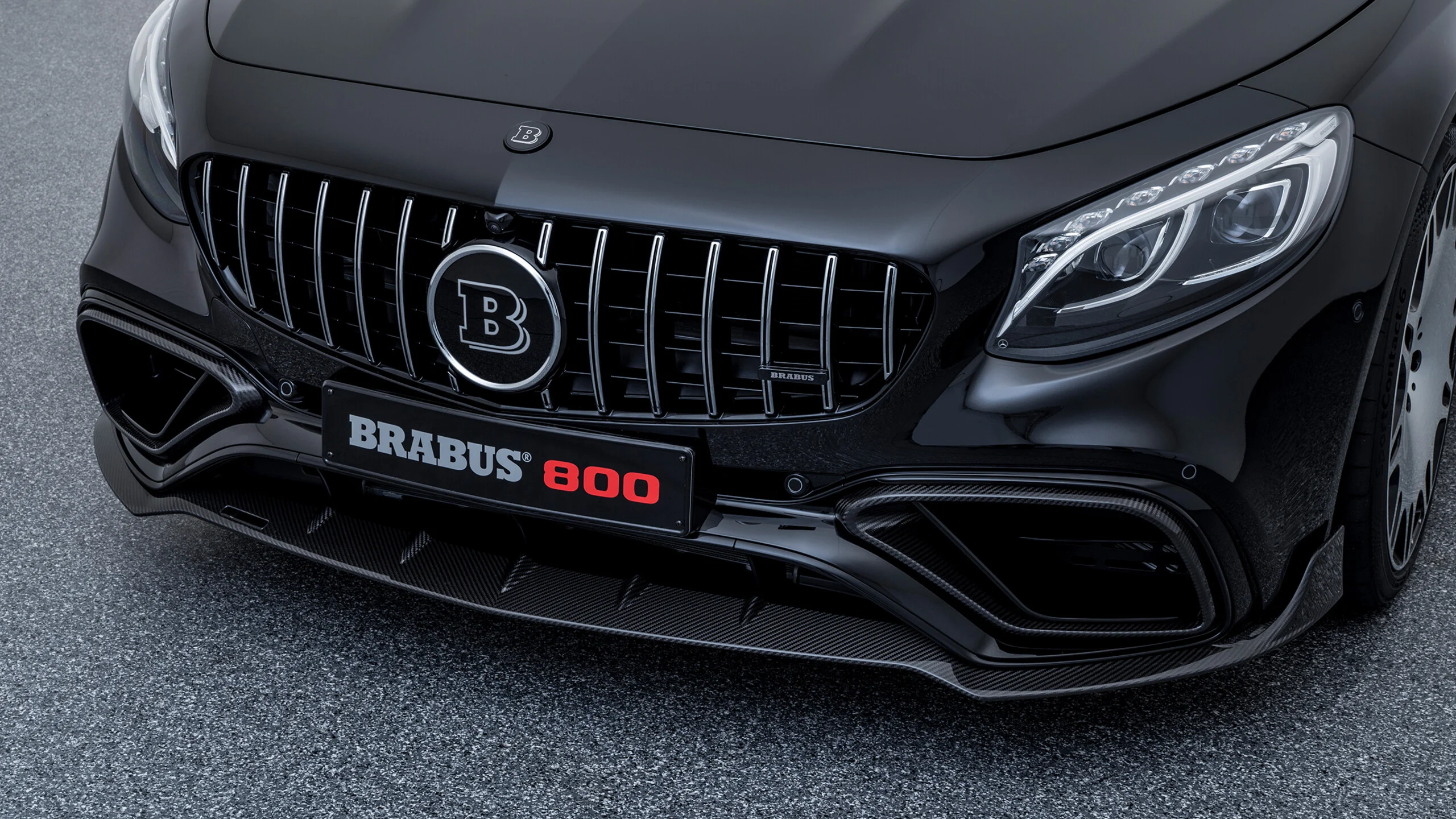 Carbon front spoiler lip for Mercedes – A 217 – AMG S 65