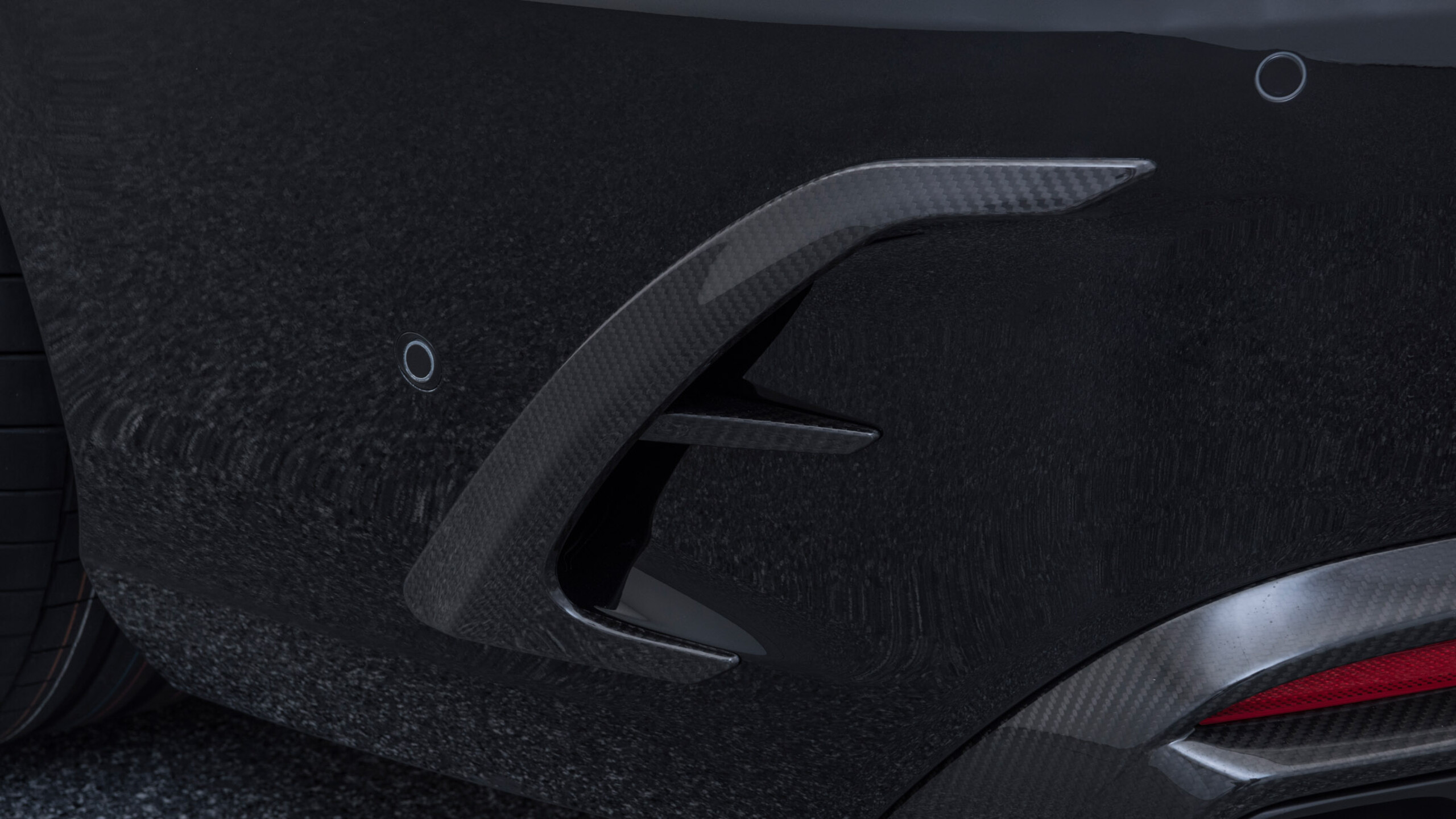 Carbon rear fascia inserts for Mercedes – C 217 – AMG S 63