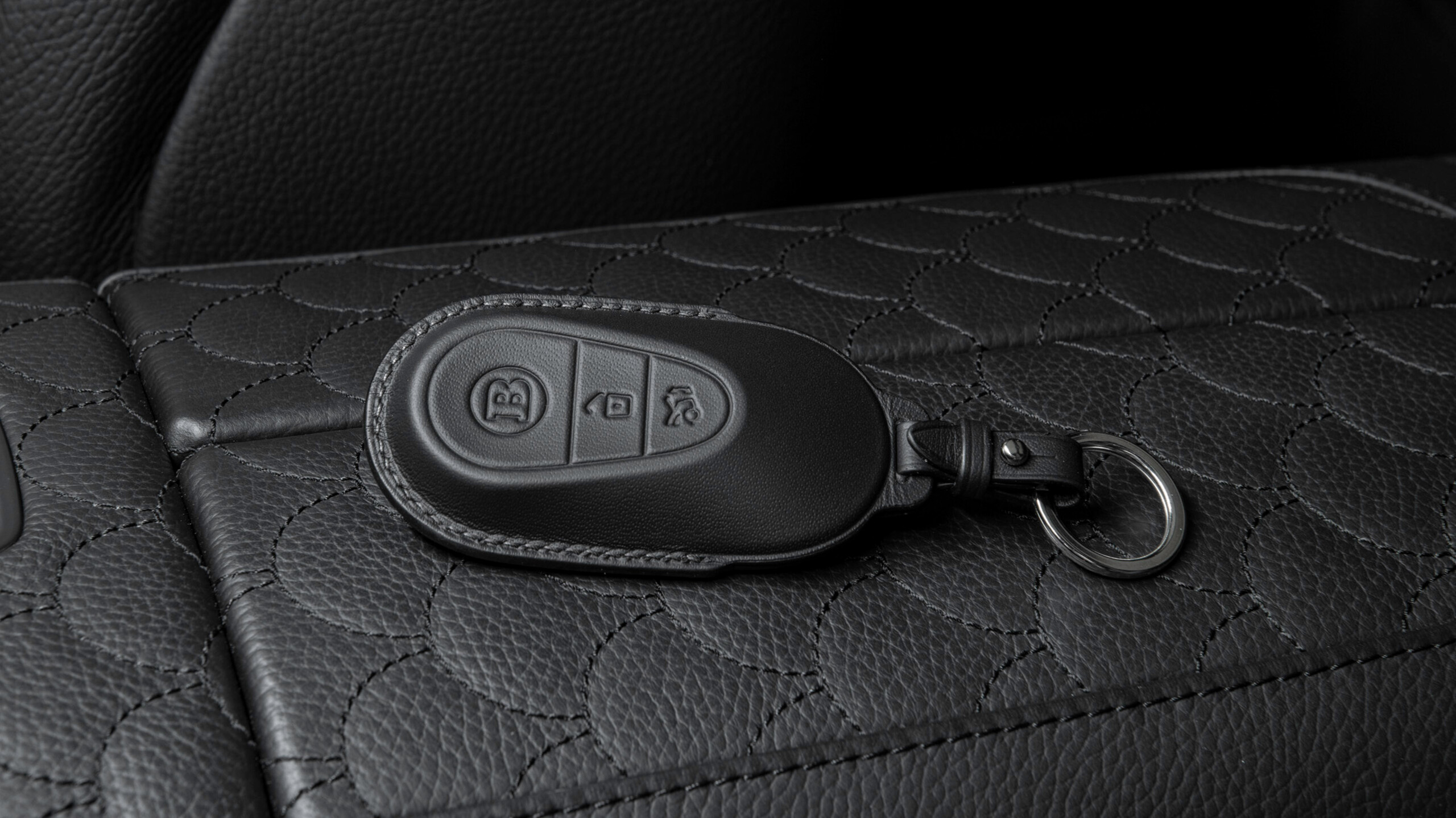 Leather key cover black for Mercedes – Z 223 – Maybach S 580 / S 680