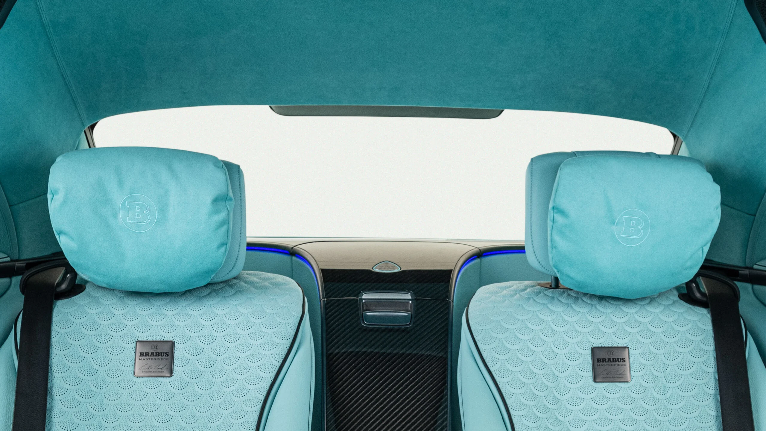 Alcantara cushion comfort headrests for Mercedes – Z 223 – Maybach S 580 / S 680