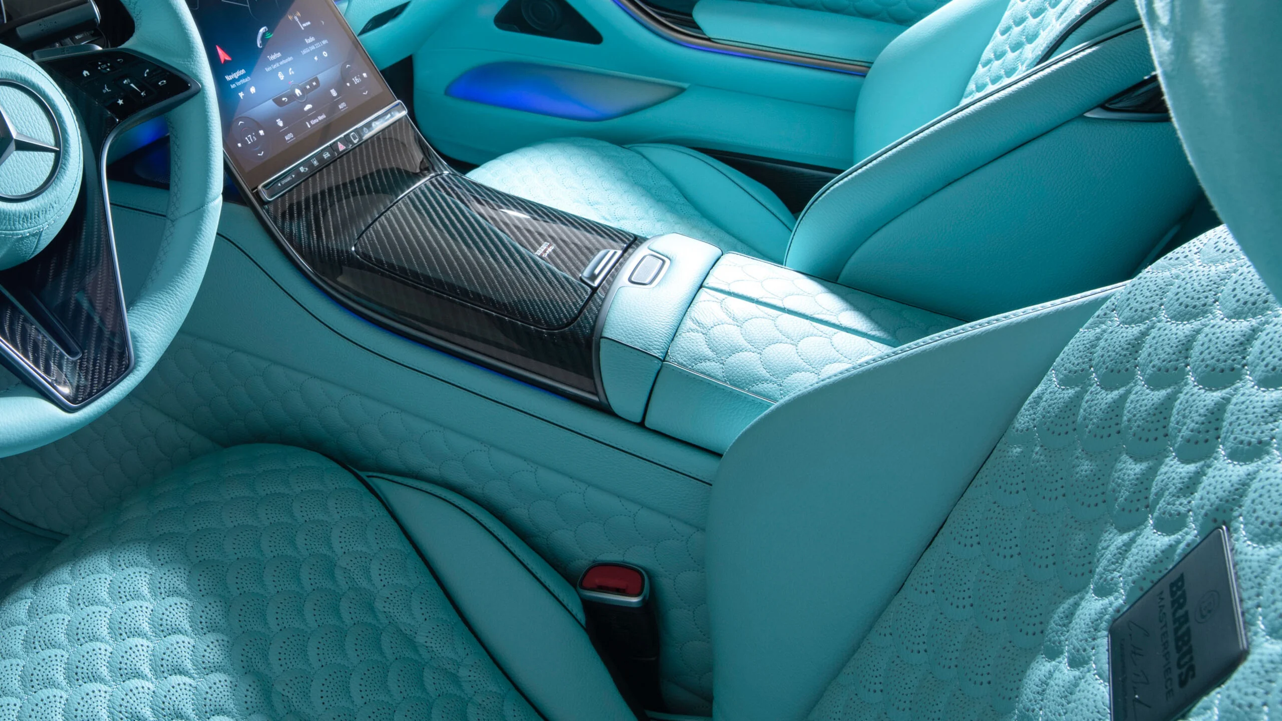 Leather center console for Mercedes – Z 223 – Maybach S 580 / S 680