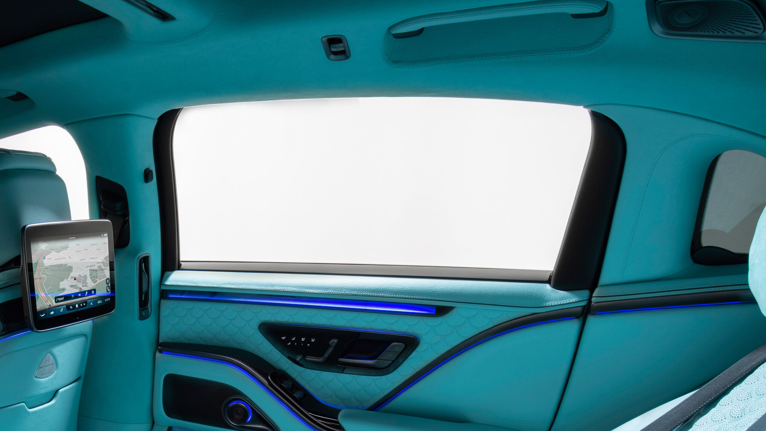 Leather – trimmed A – , B – and C – pillars for Mercedes – Z 223 – Maybach S 580 / S 680