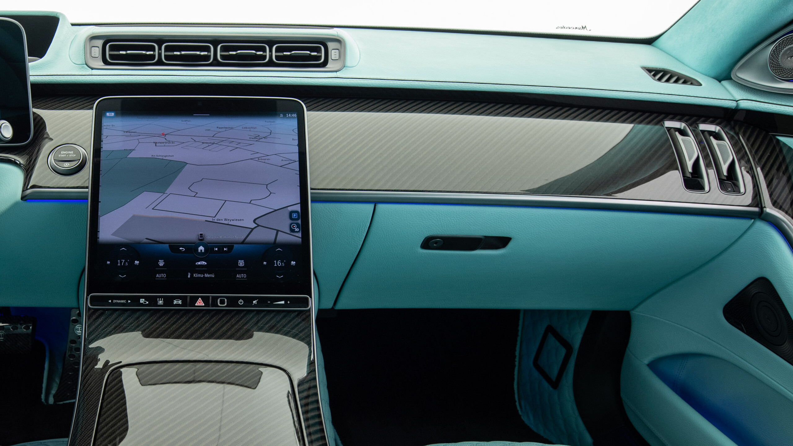 Leather dashboard underpaneling for Mercedes – Z 223 – Maybach S 580 / S 680