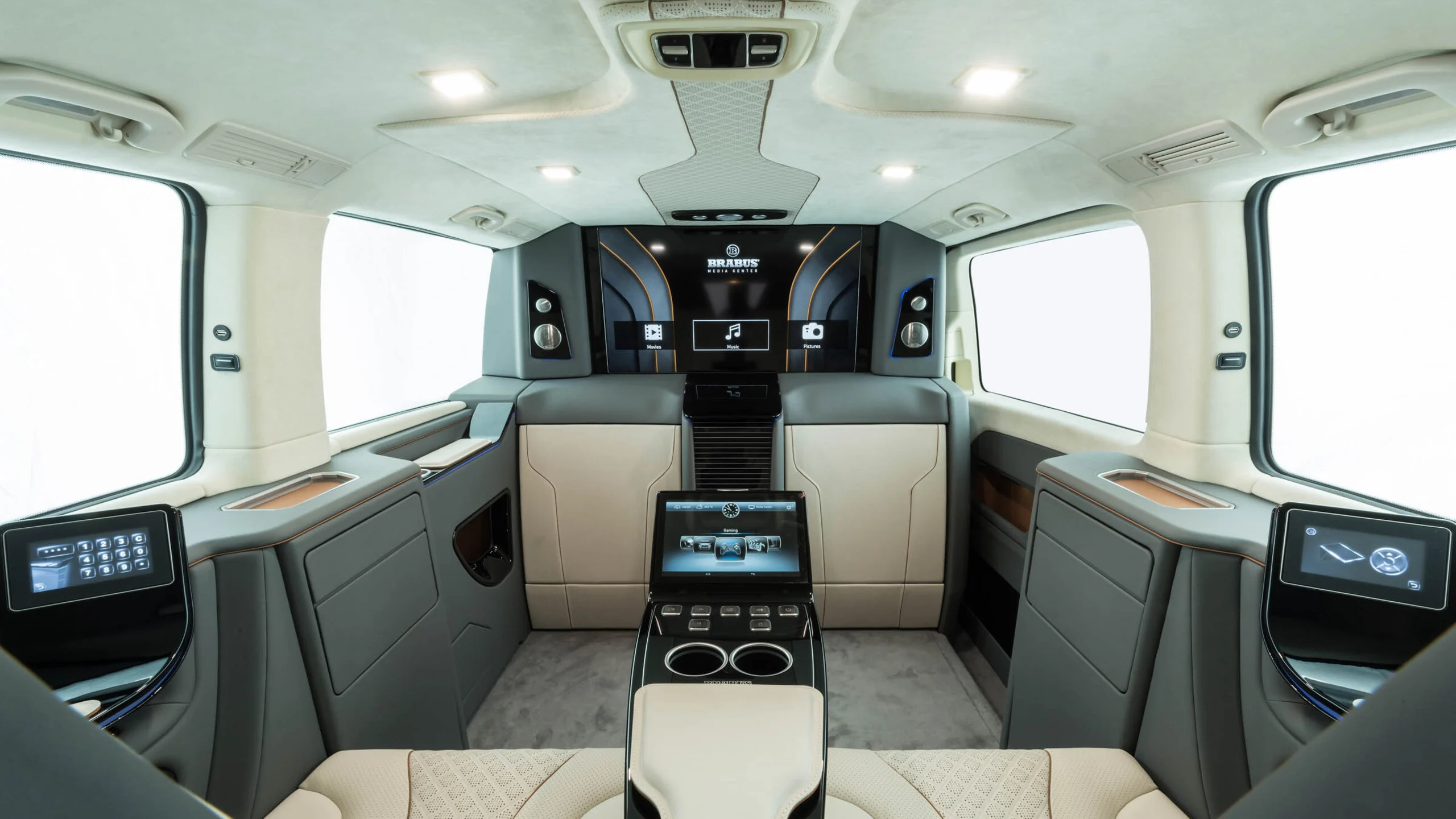Leather-trimmed A-, B- C- and D-pillars includingside strips for Mercedes – W 447 – V 250 until 03/2019 - 1