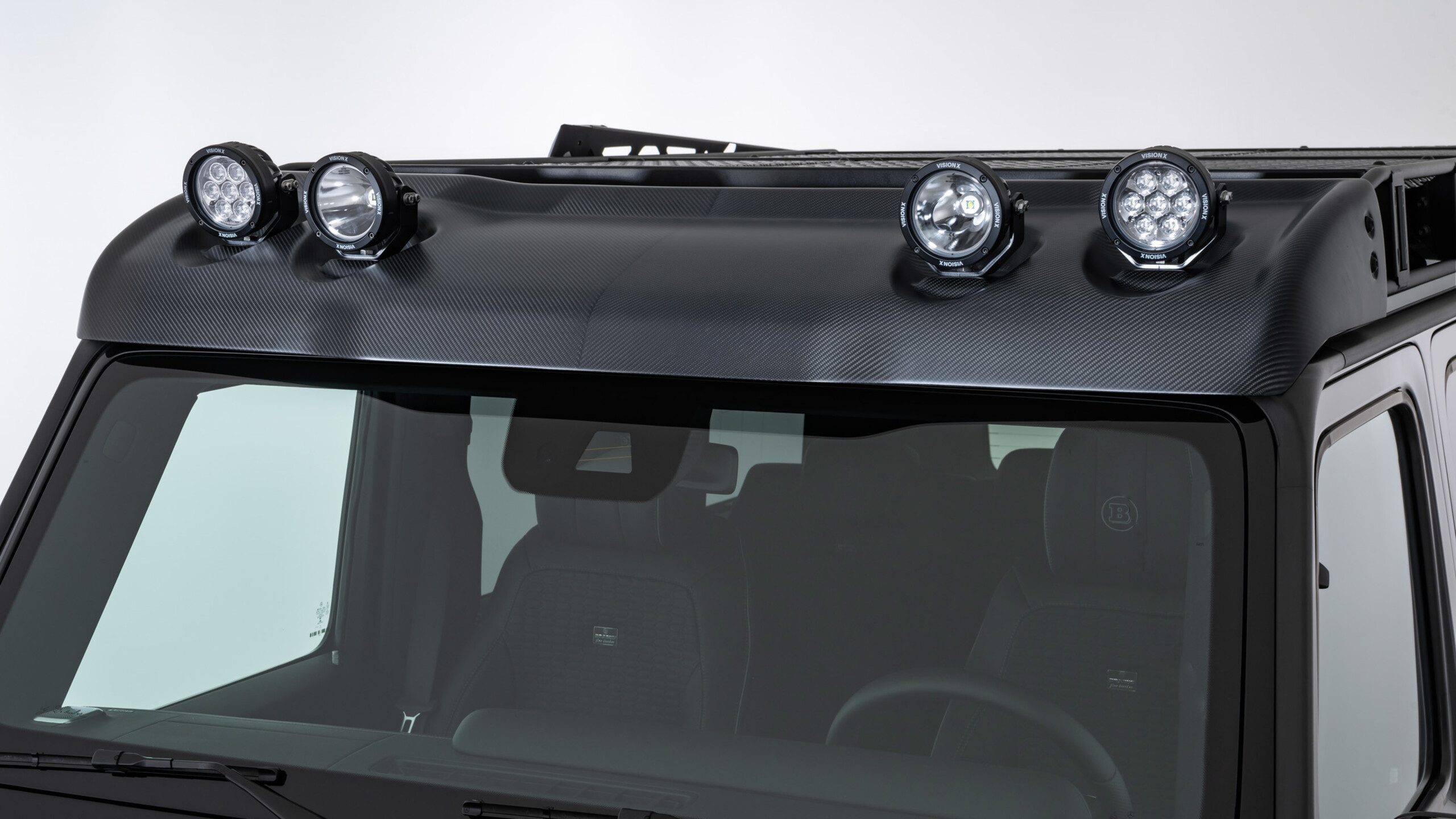 Carbon wind deflector with LED headlights for Mercedes – W 465 – G 450 – G 500