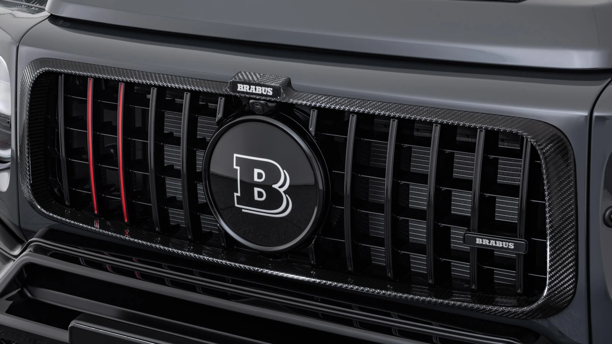 Carbon radiator grille attachment for Mercedes – W 465 – G 450 – G 500
