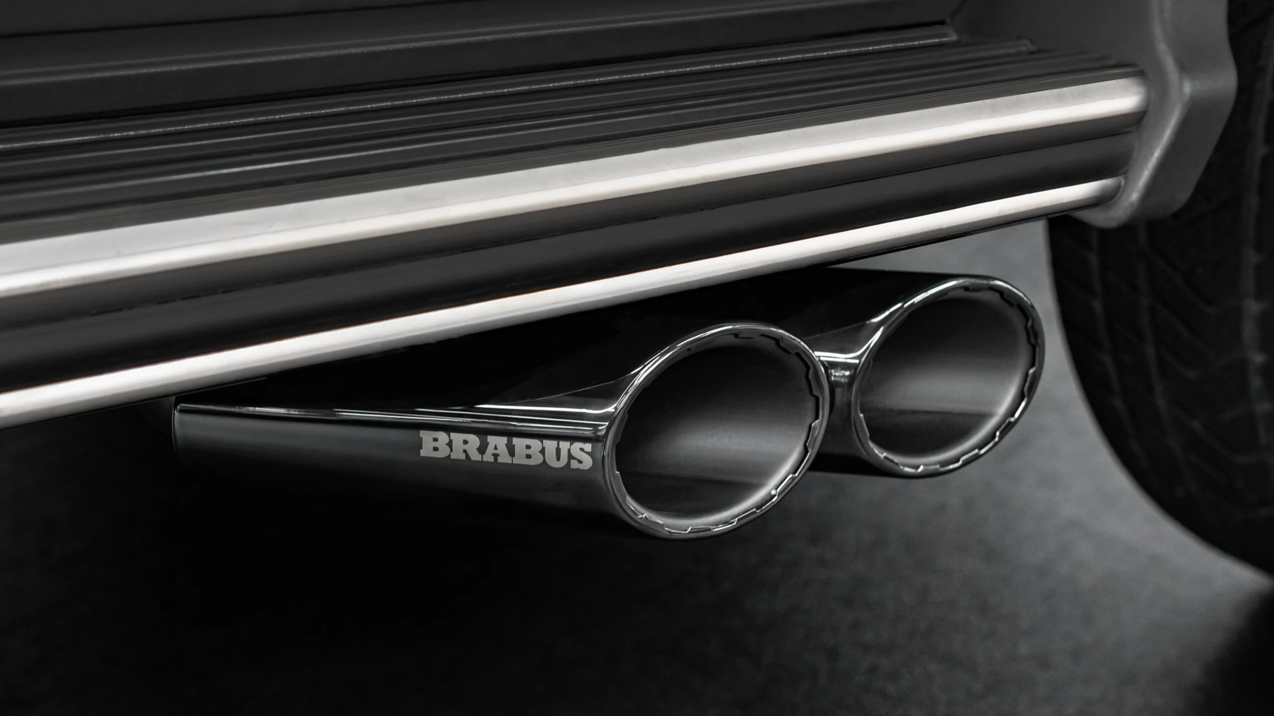 Sport exhaust system with actively controlled flaps for Mercedes – W 465 – AMG G 63