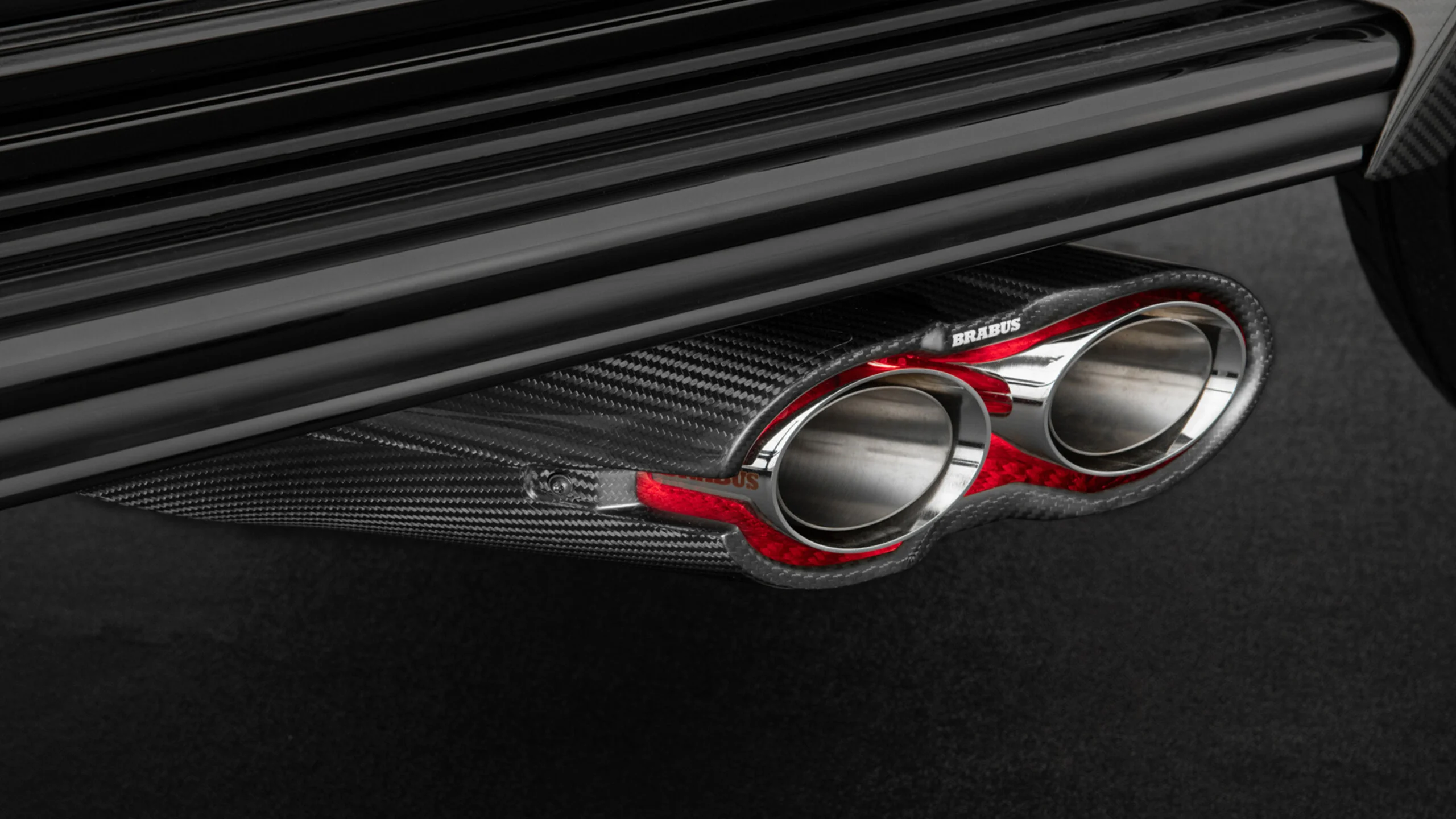 Illuminated sport exhaust system for Mercedes – W 465 – AMG G 63