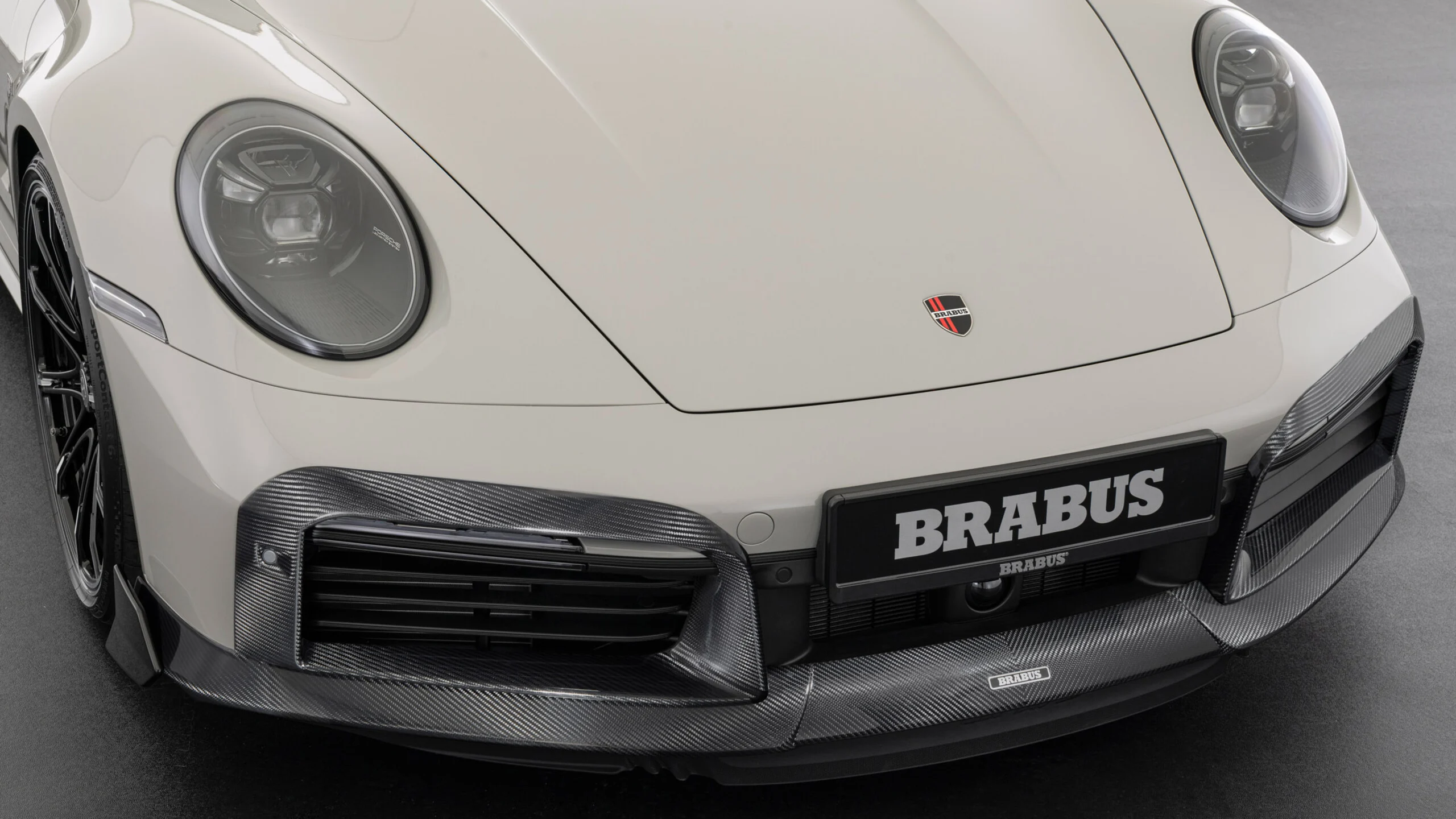 Carbon front spoiler BRABUS based on Porsche 911 Turbo