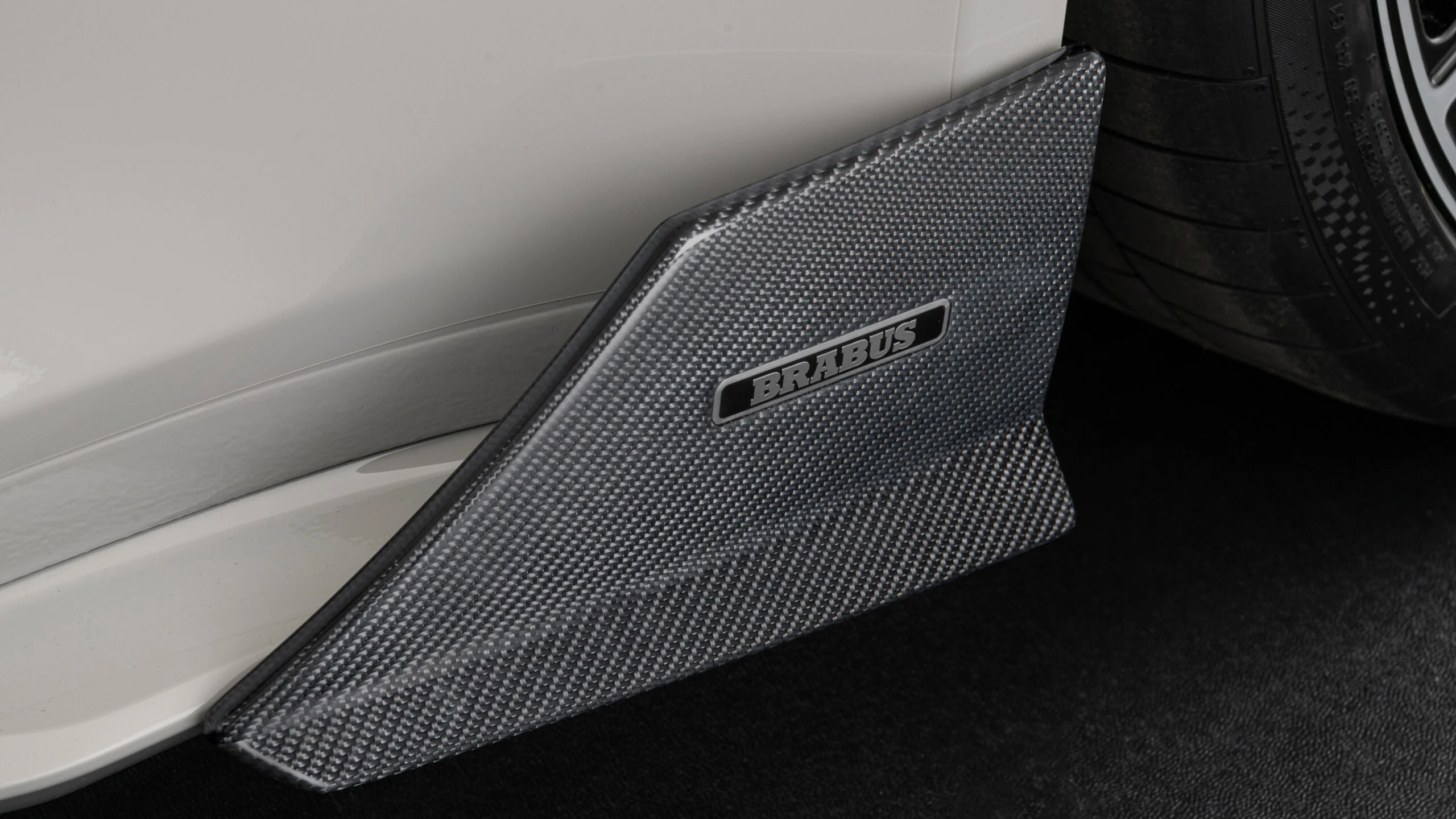 Carbon side skirt attachments BRABUS based on Porsche 911 Turbo