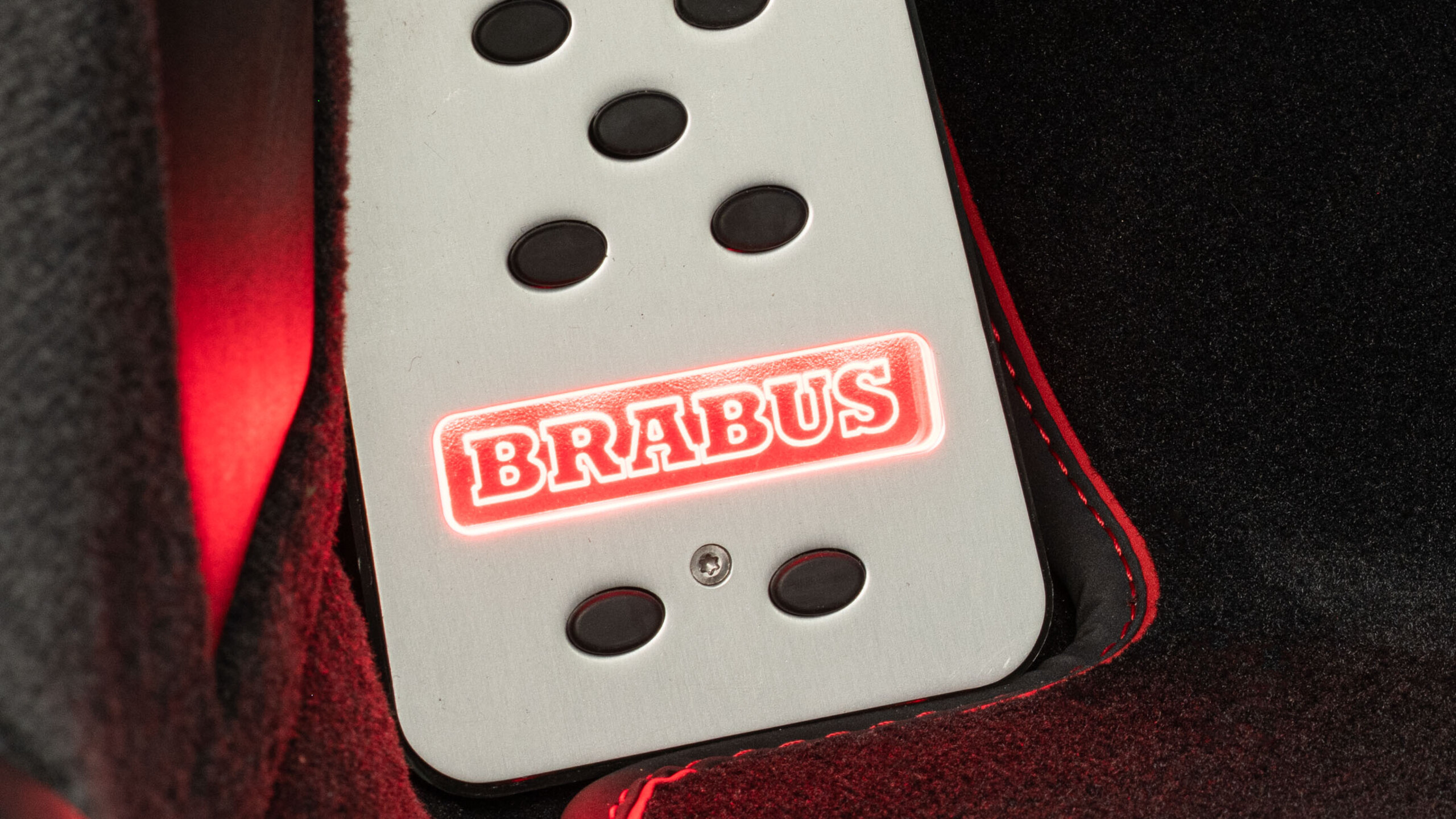 Illuminated foot rest BRABUS based on Porsche 911 Turbo