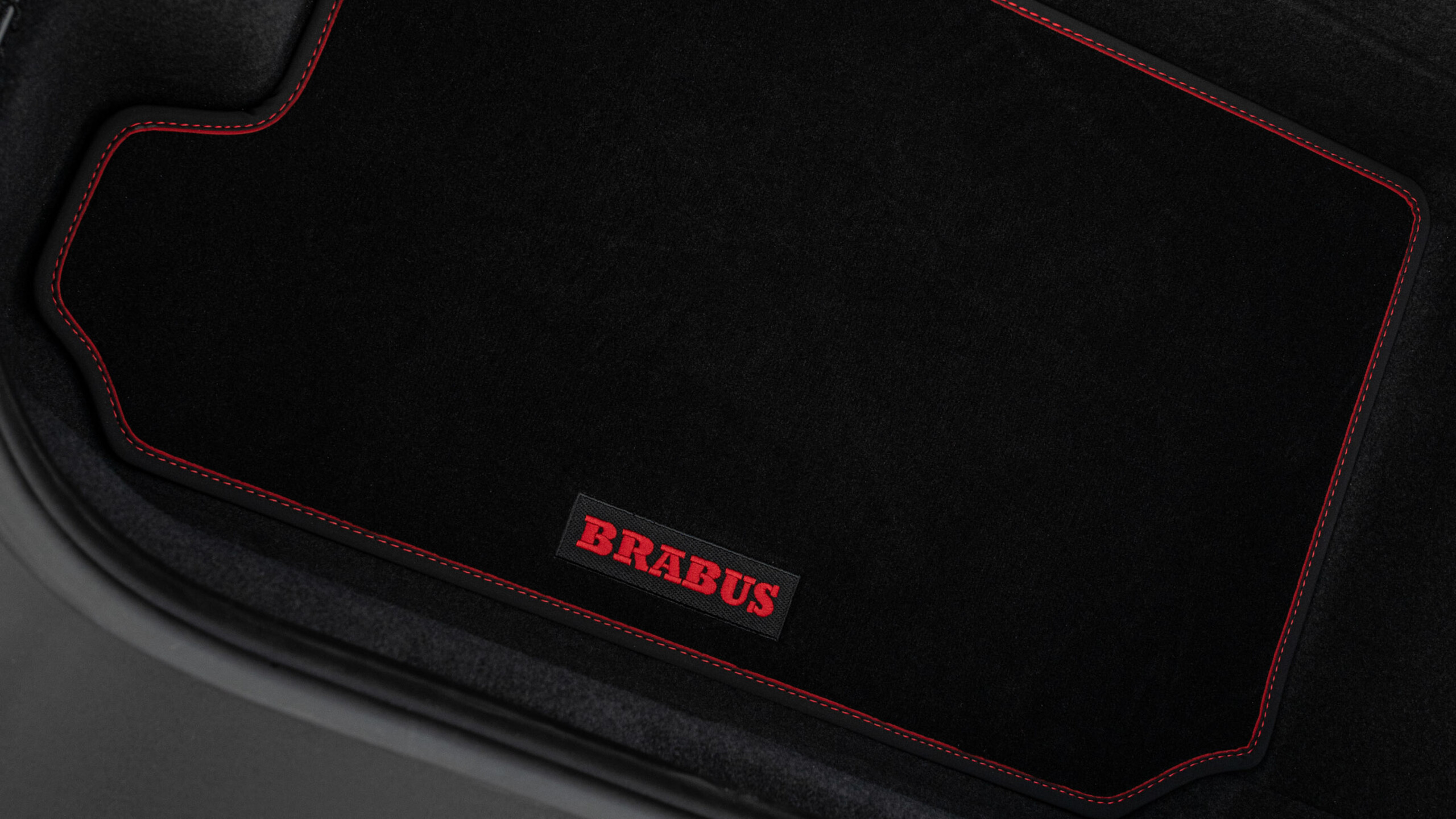 Velour trunk mat black BRABUS based on Porsche 911 Turbo
