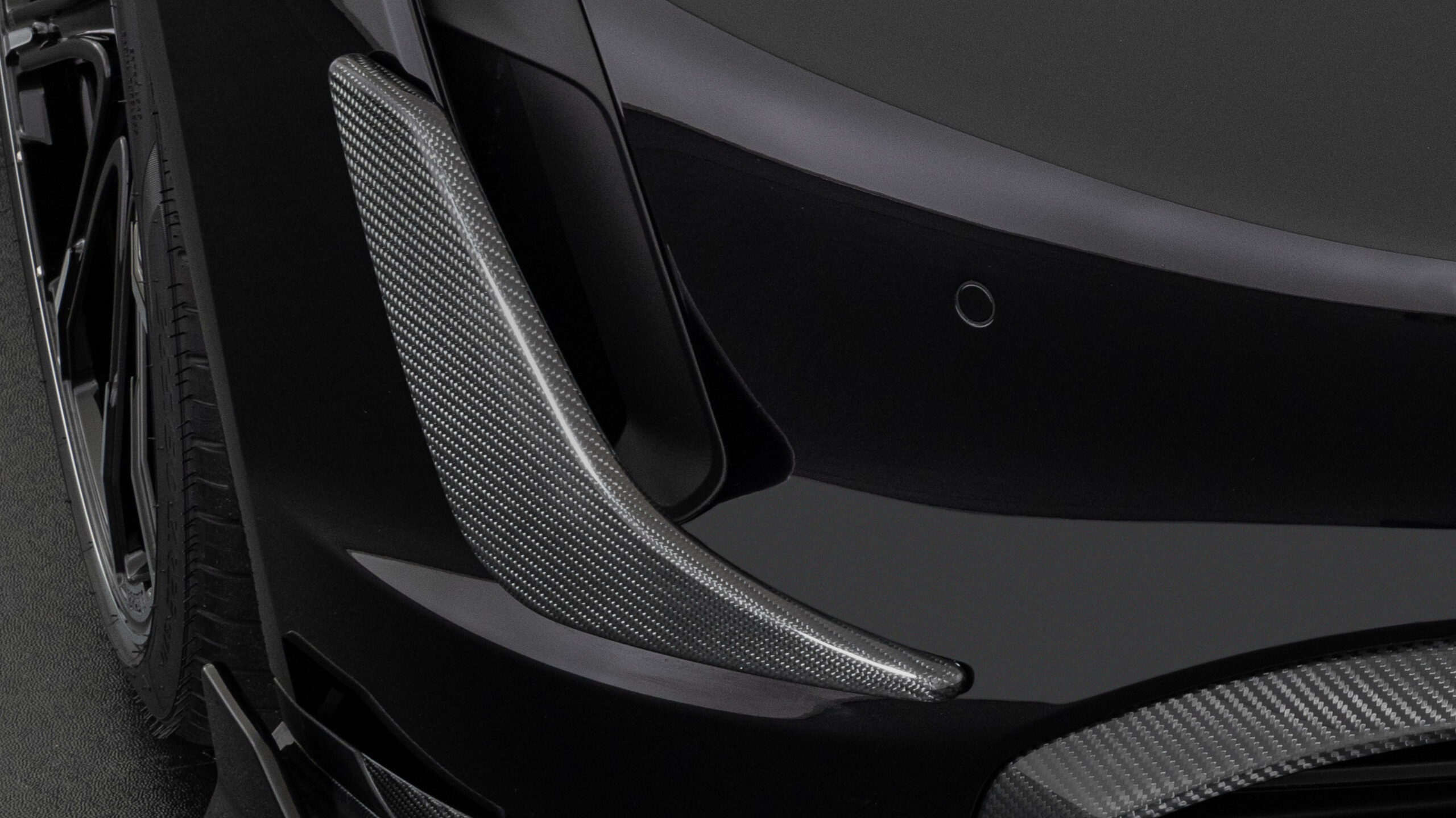 Carbon front fascia attachments BRABUS based on Porsche Taycan