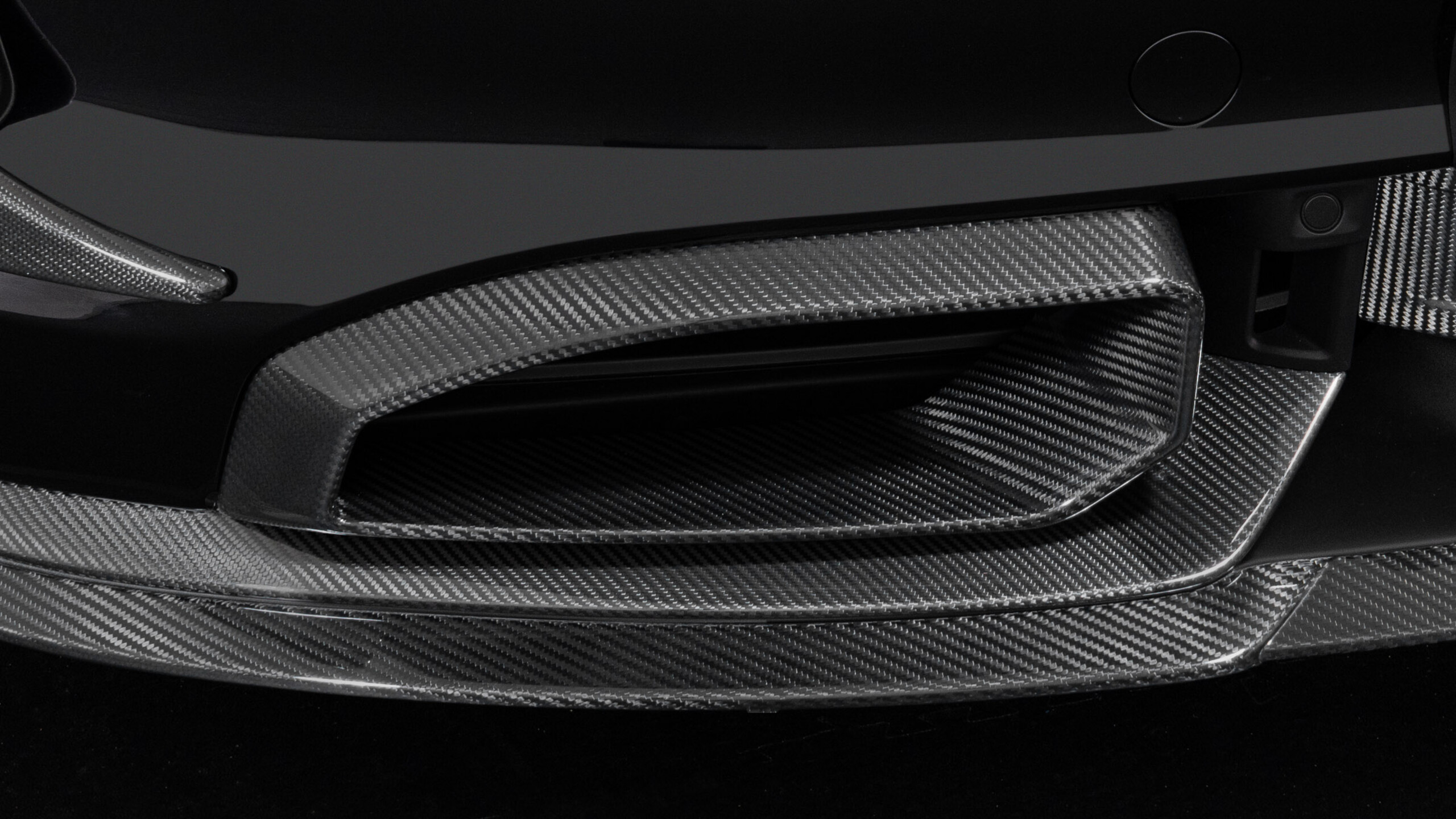 Carbon front fascia inserts BRABUS based on Porsche Taycan