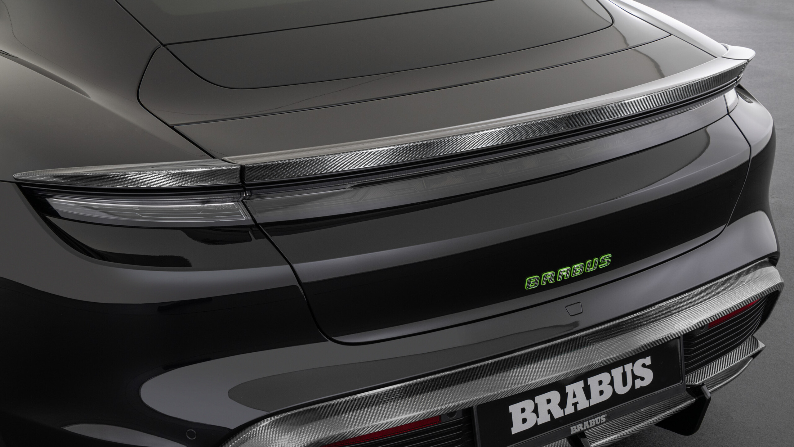 Carbon rear spoiler BRABUS based on Porsche Taycan