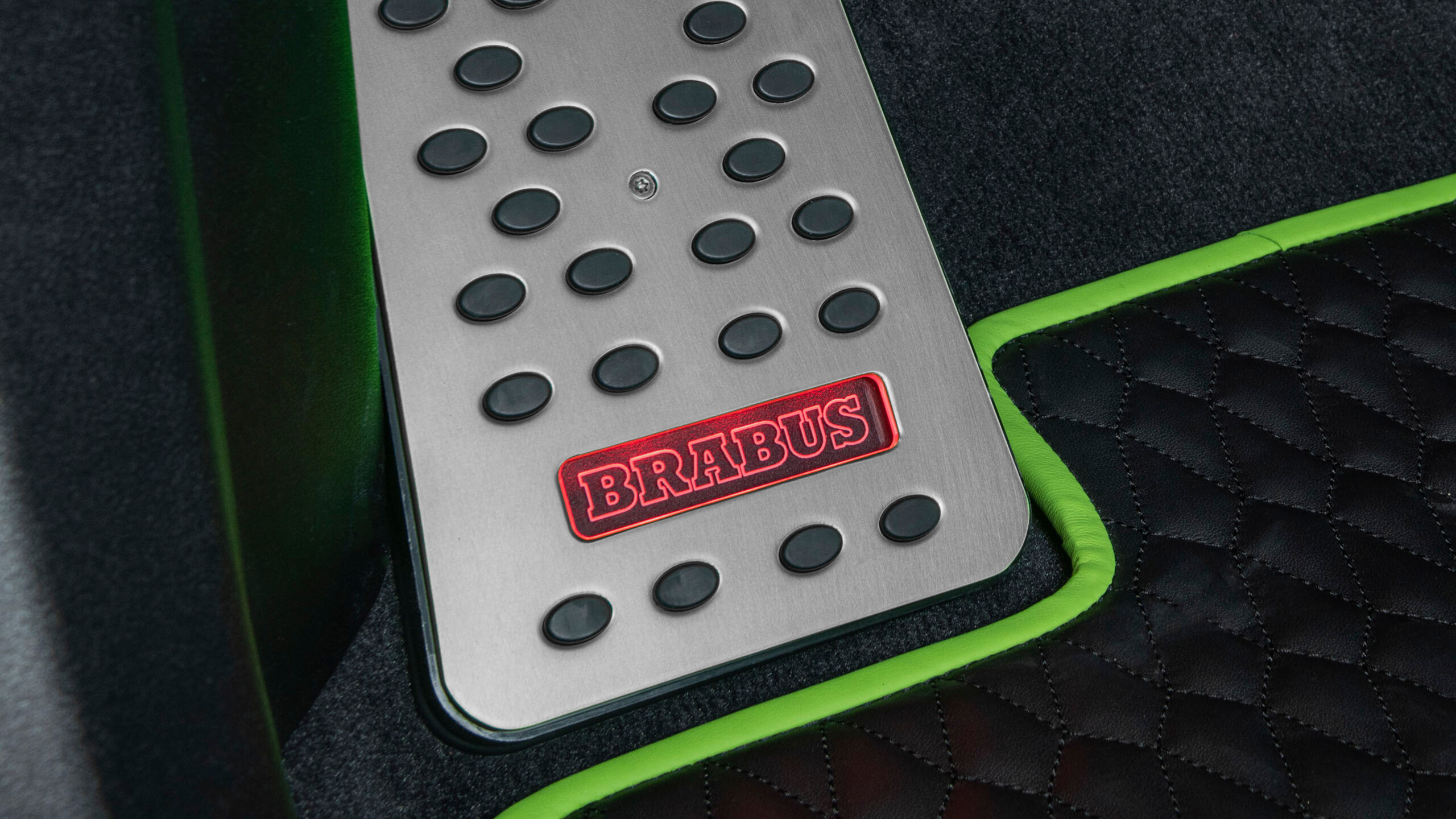 Illuminated foot rest BRABUS based on Porsche Taycan