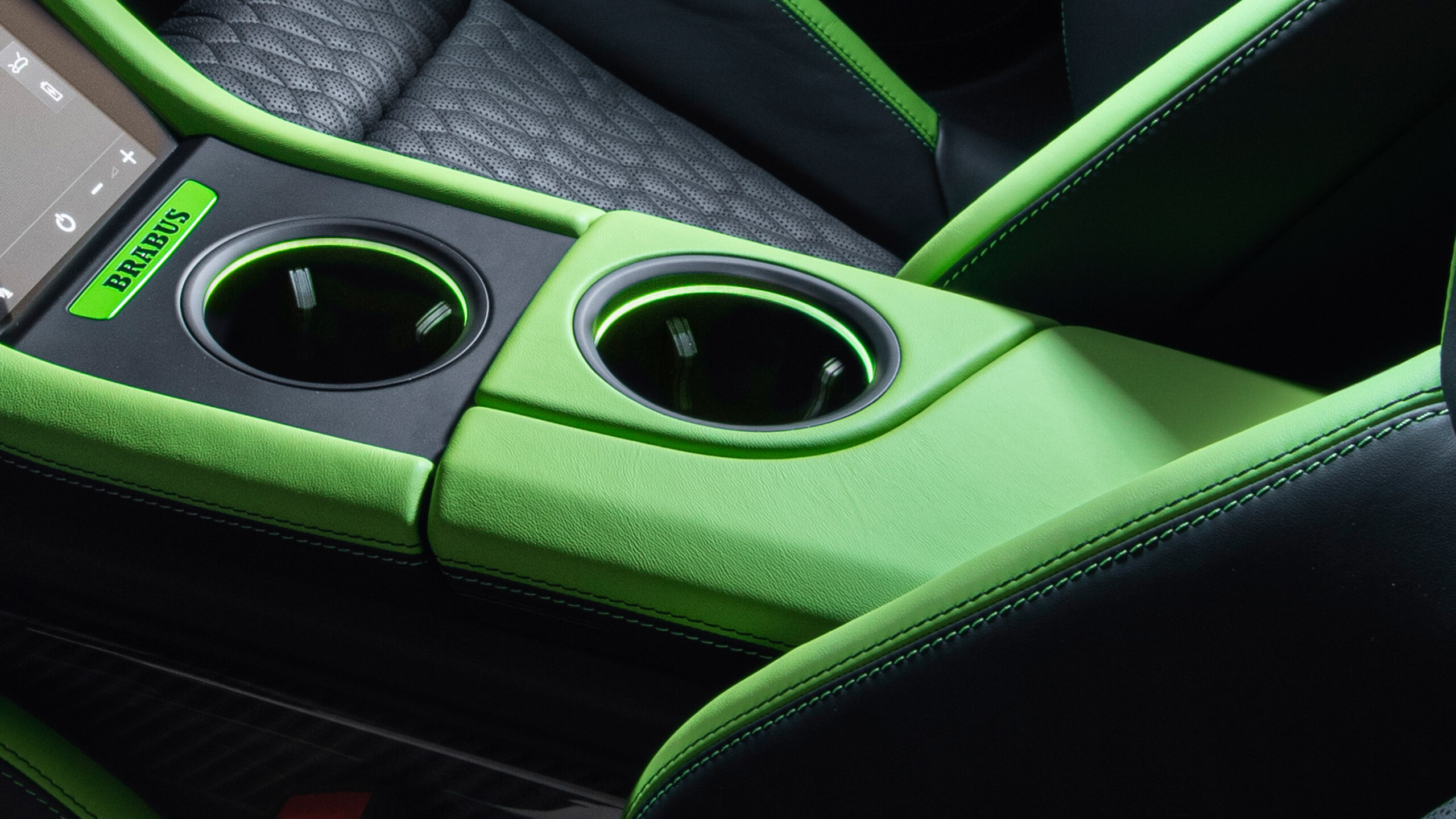 Leather front armrest BRABUS based on Porsche Taycan