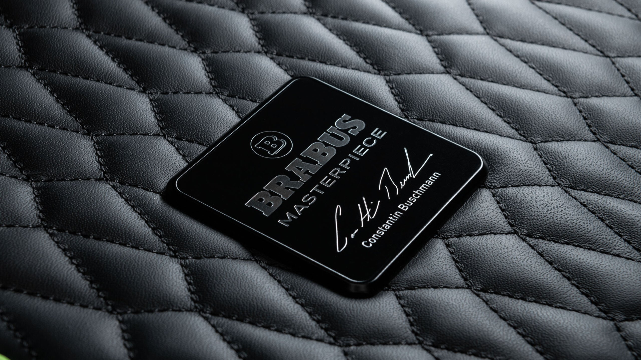 Leather floor mats quilted BRABUS based on Porsche Taycan