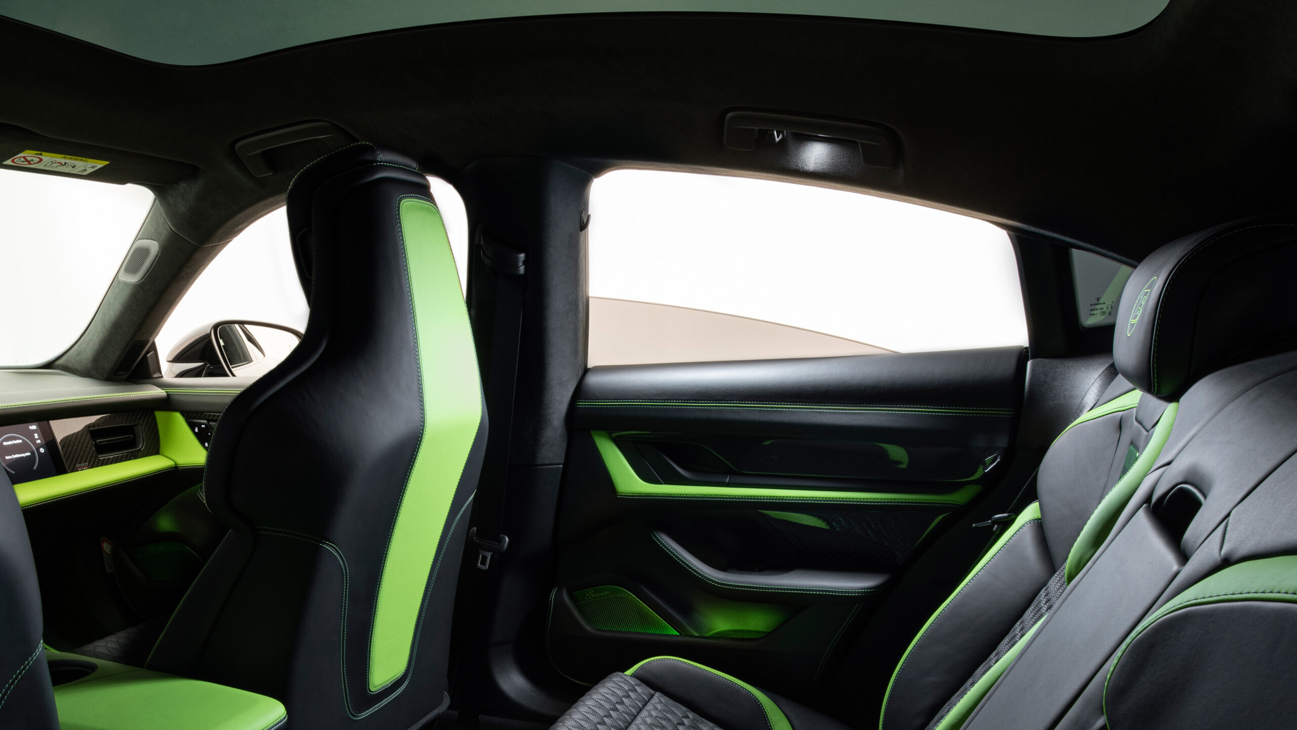 Leather – trimmed A – , B – and C – pillars BRABUS based on Porsche Taycan
