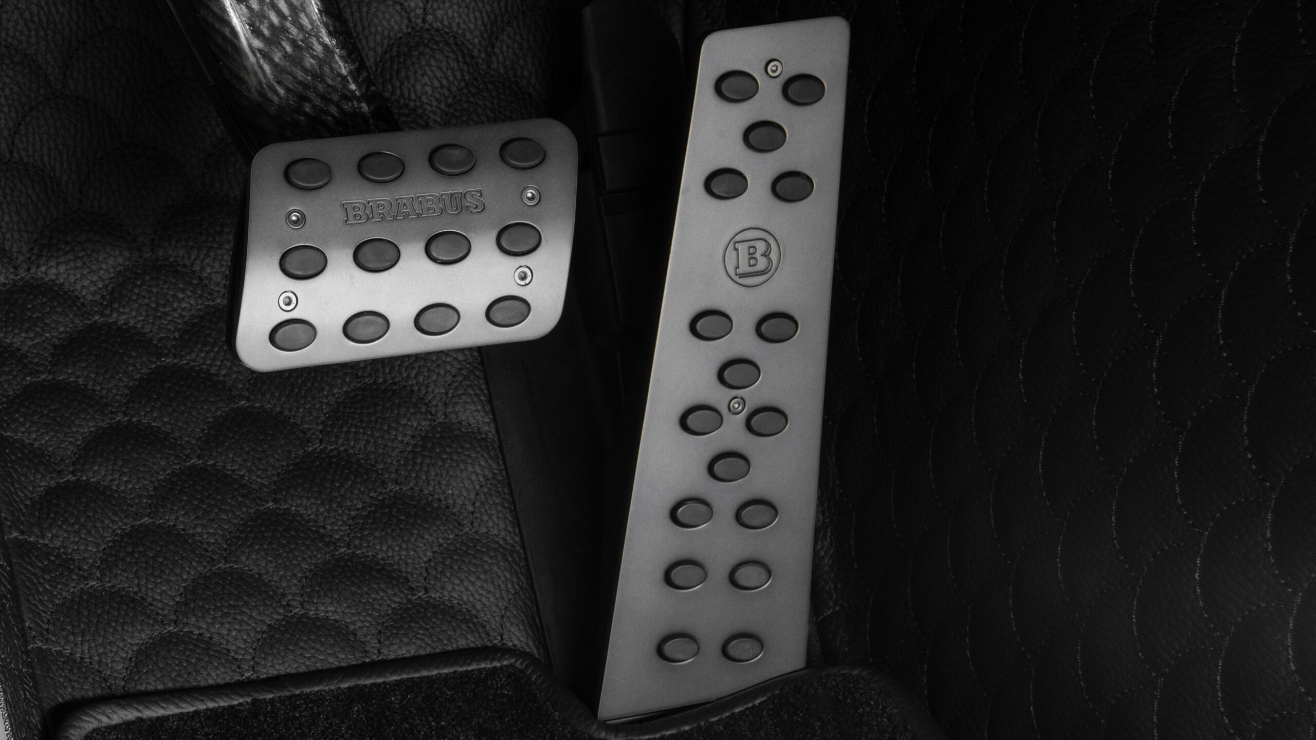 Aluminum pedal pads BRABUS based on Bentley Continental GTC Speed