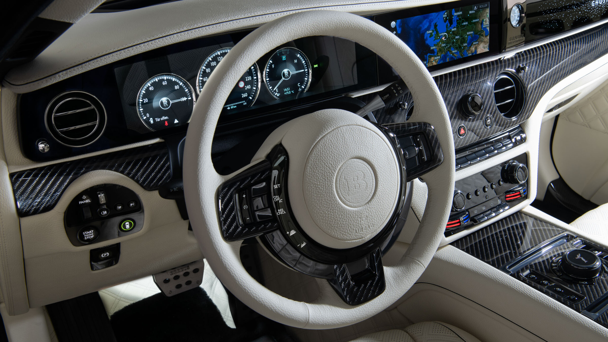 Leather steering wheel rim BRABUS based on Rolls – Royce Ghost