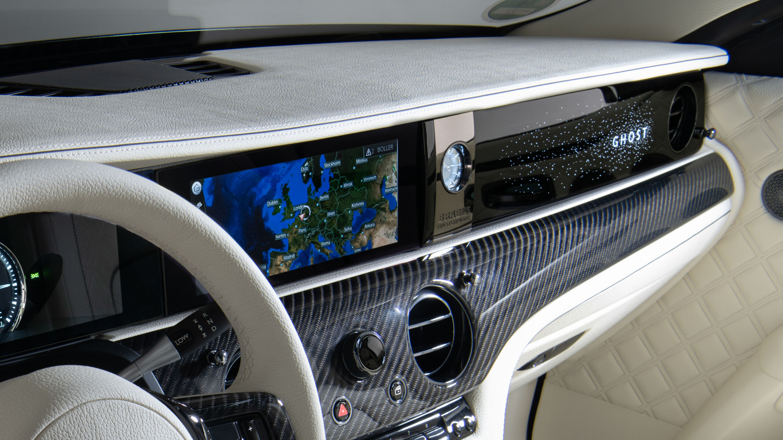 Leather dashboard Upper section BRABUS based on Rolls – Royce Ghost