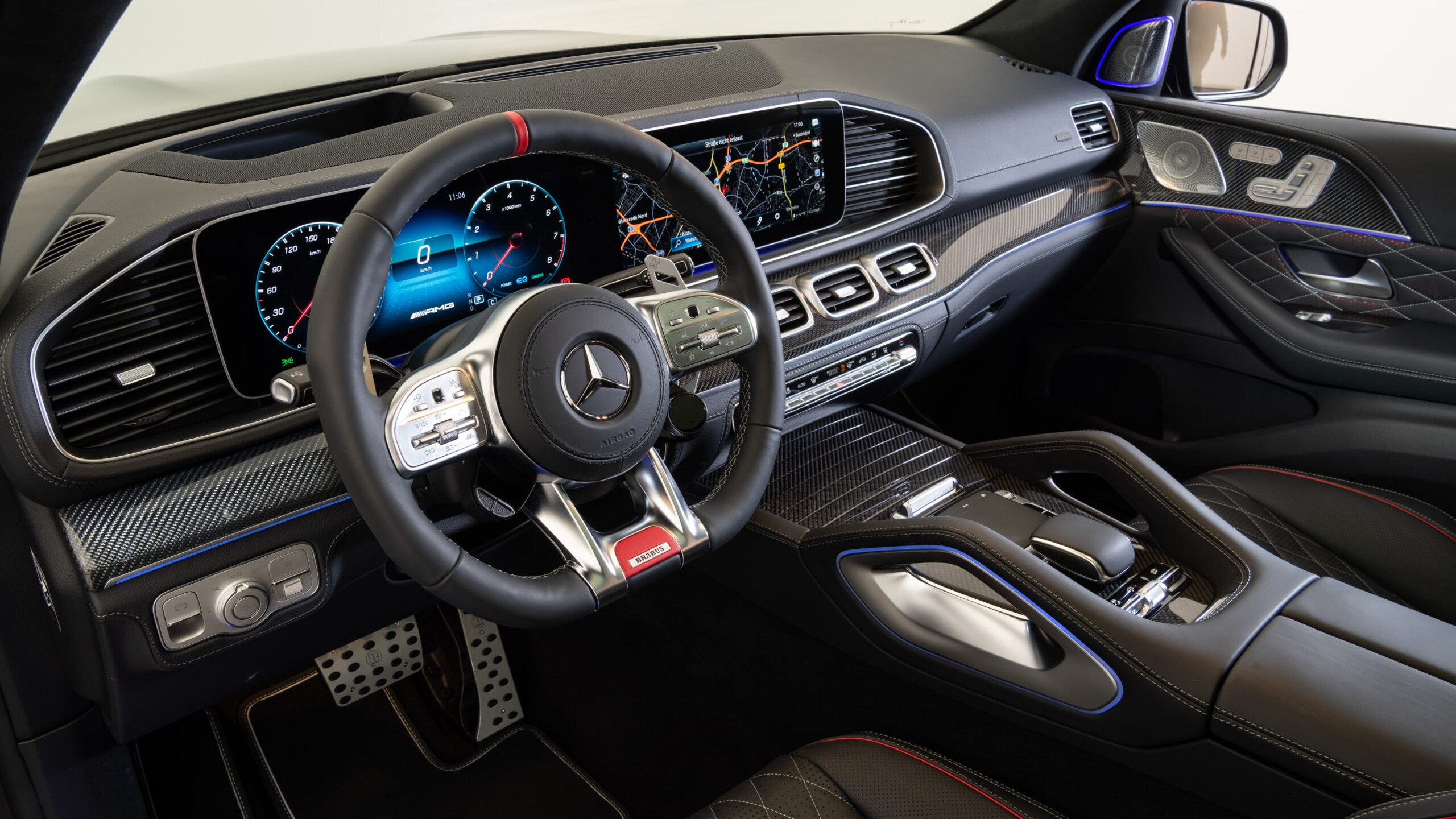 Leather upper section of dashboard for Mercedes – X 167 – AMG Line