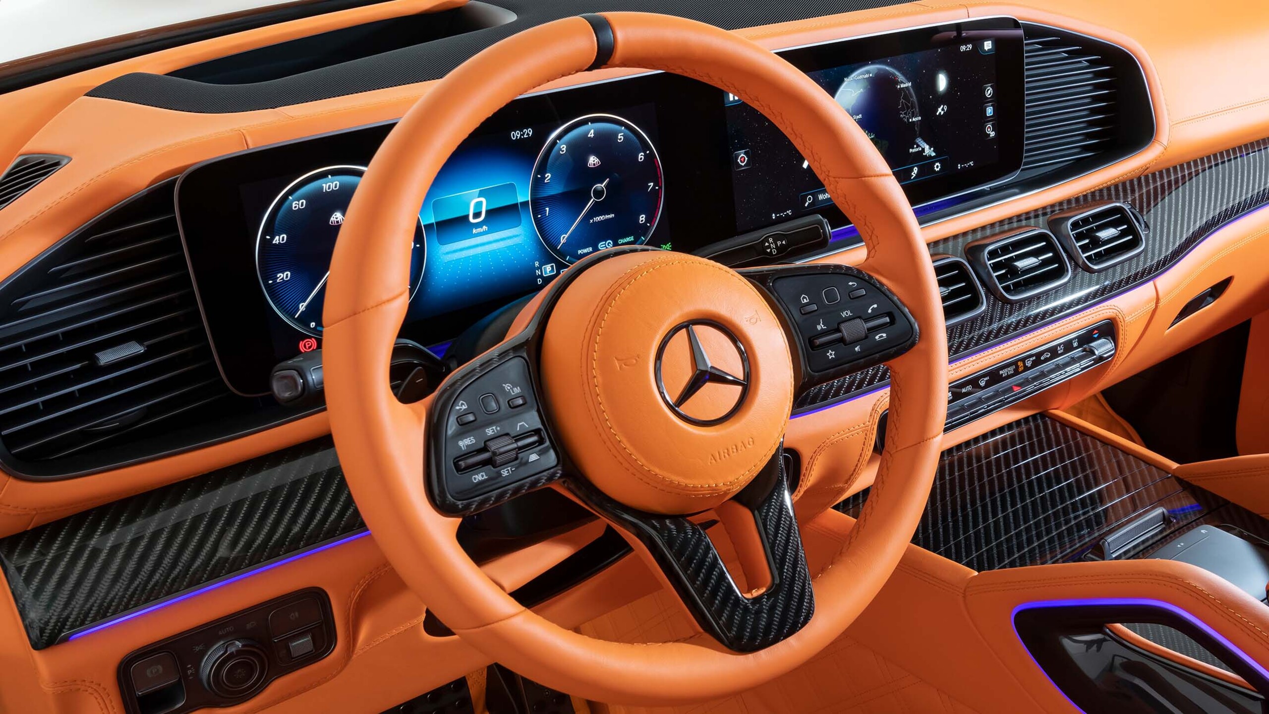 LEATHER STEERING WHEEL RIM for Mercedes – X 167 – Maybach GLS 600