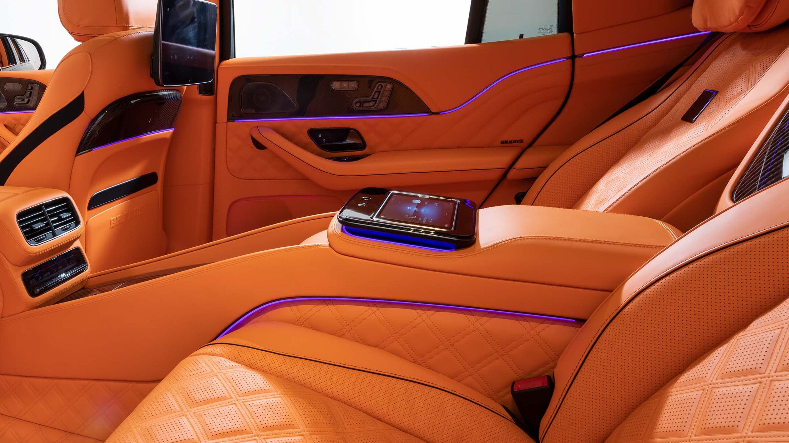 Leather business console for Mercedes – X 167 – Maybach GLS 600