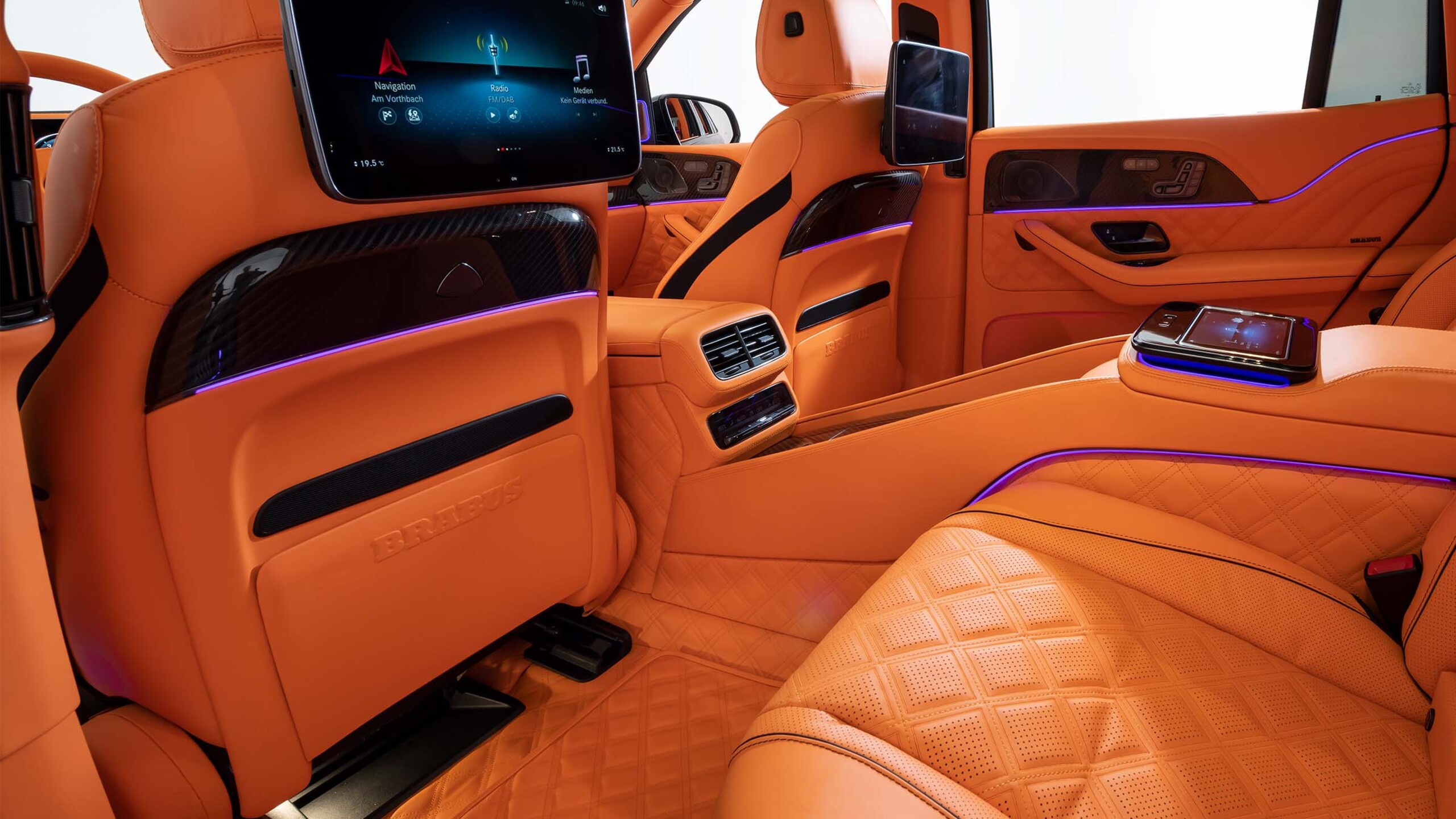 leather seat back cover front seats for Mercedes – X 167 – Maybach GLS 600