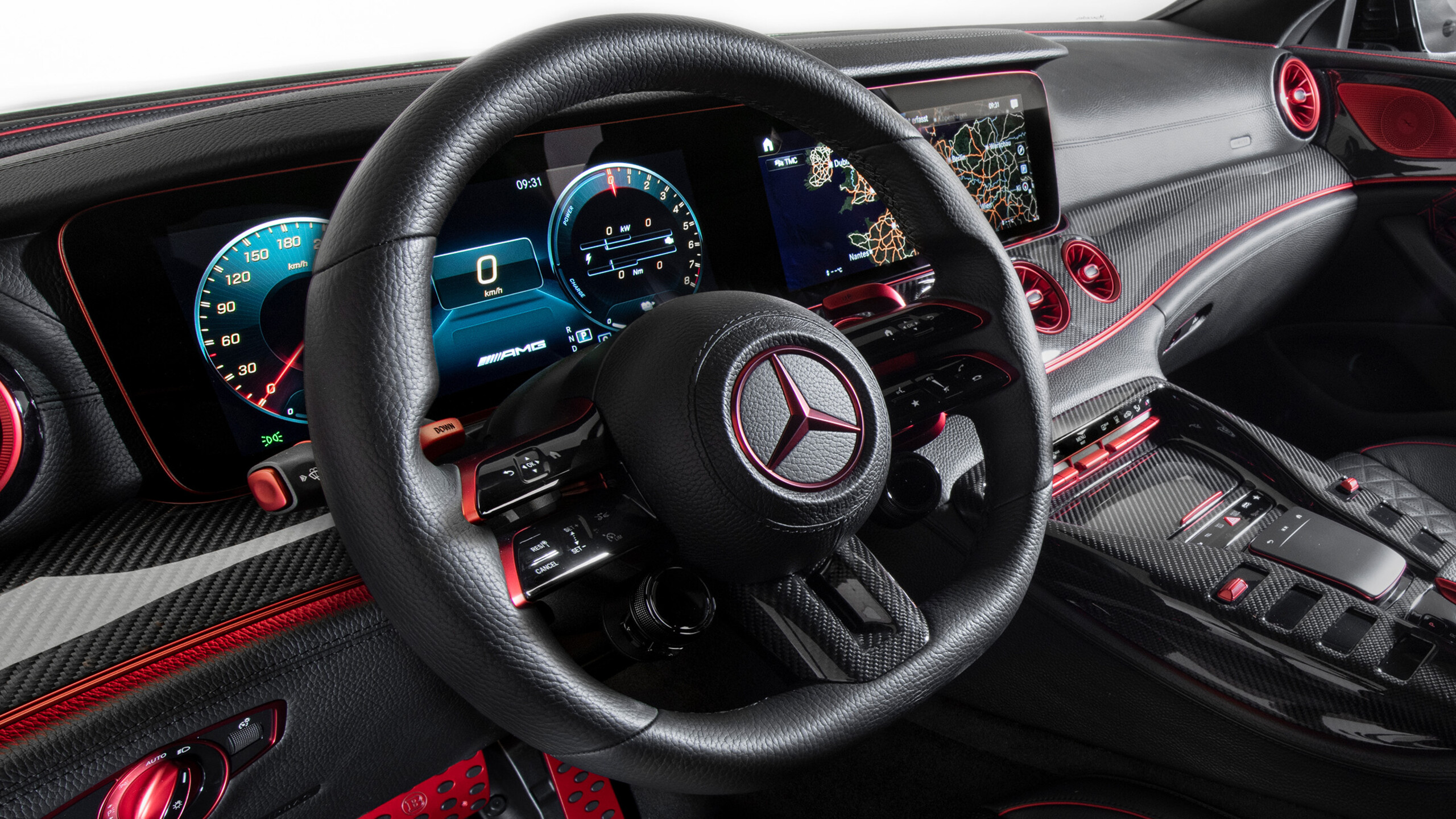 Leather wheel airbag/impact absorber for Mercedes – X 290 – AMG GT 53