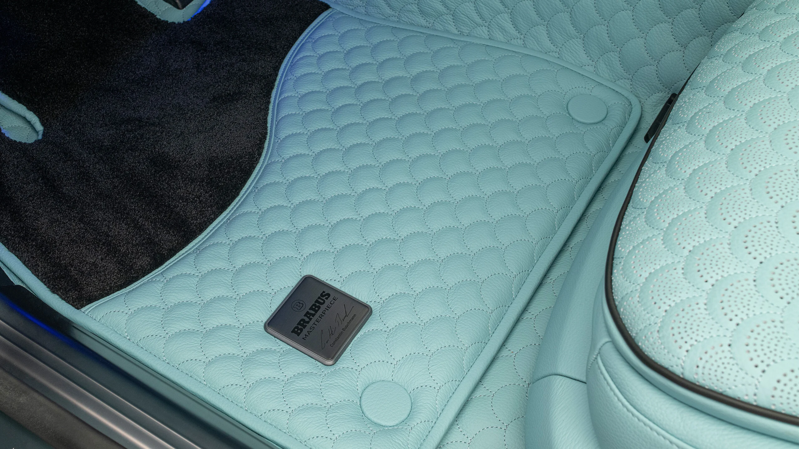Leather vehicle flooring quilted for Mercedes – Z 223 – Maybach S 580 / S 680