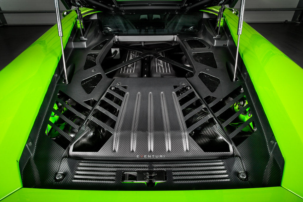 Matte Carbon Fiber Engine Cover for LAMBORGHINI Huracan thumbnail 2