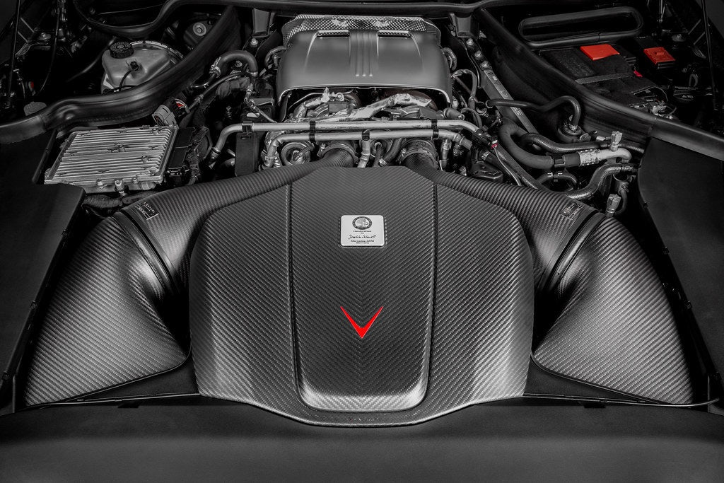 Carbon Fiber Intake System for MERCEDES-Benz C190/R190 AMG GTR, GTS, GT thumbnail 5