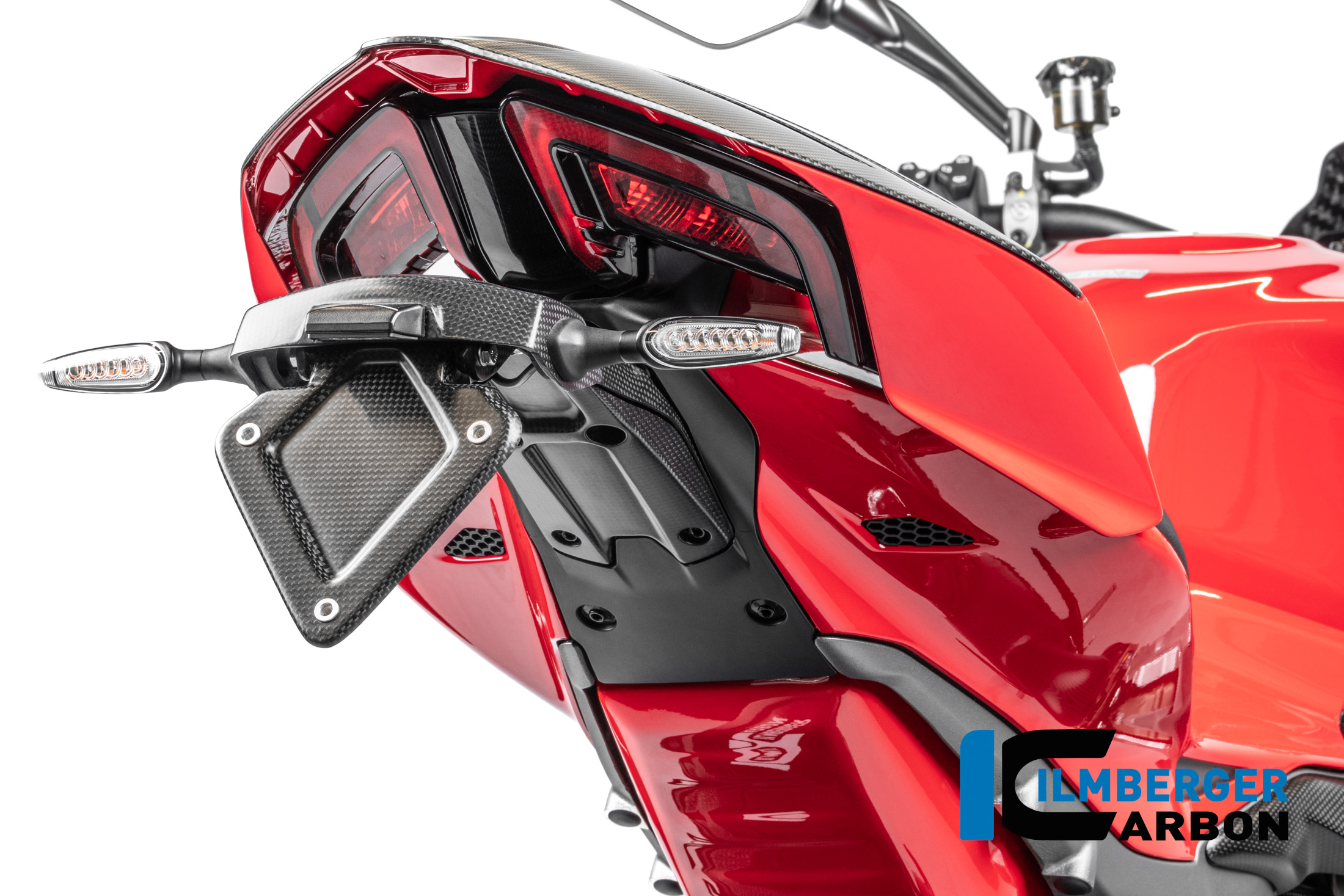 License Plate Holder Carbon Matte Panigale V4 2025