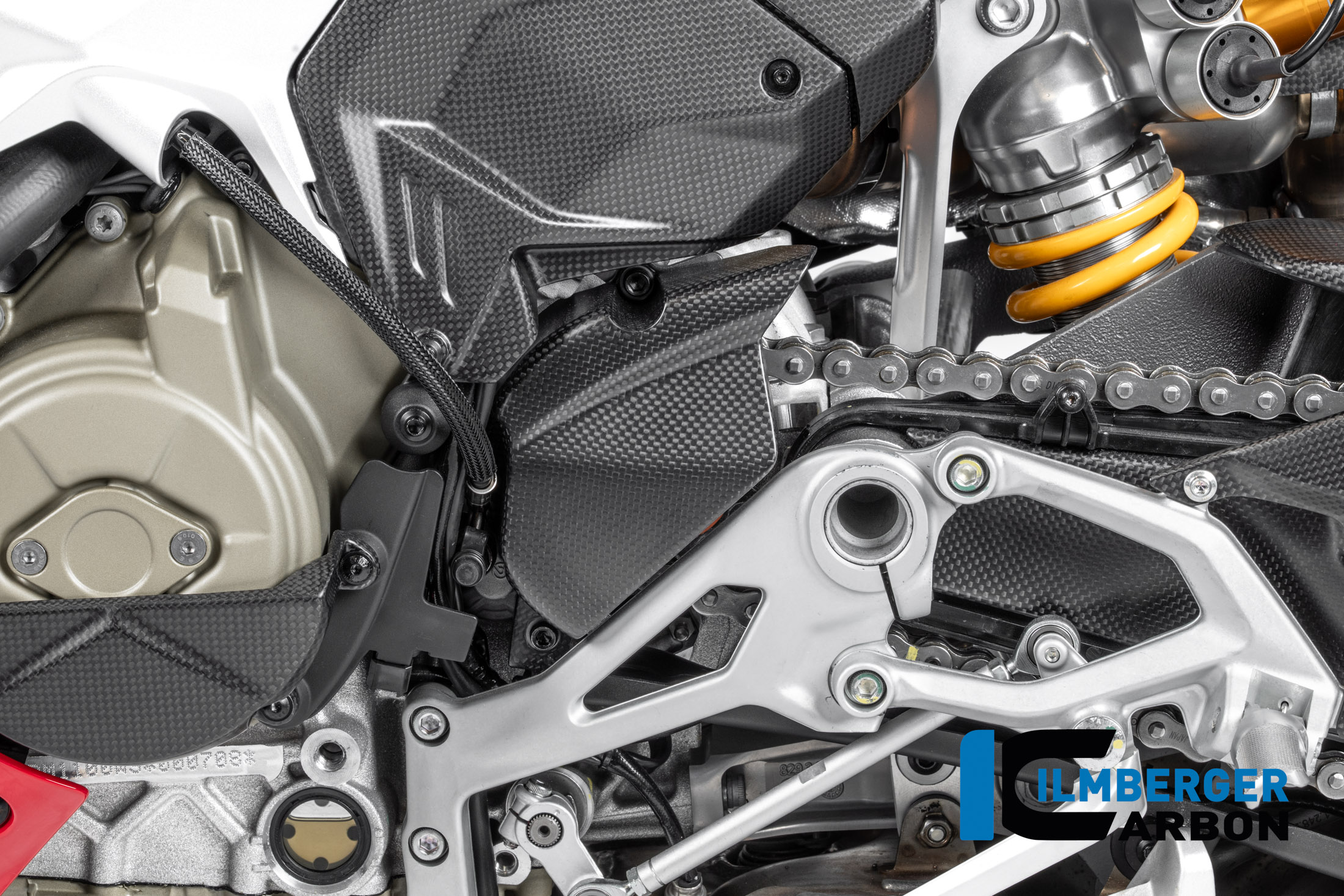 Накладка передньої зірки Ducati Panigale V4 2025 матовий карбон