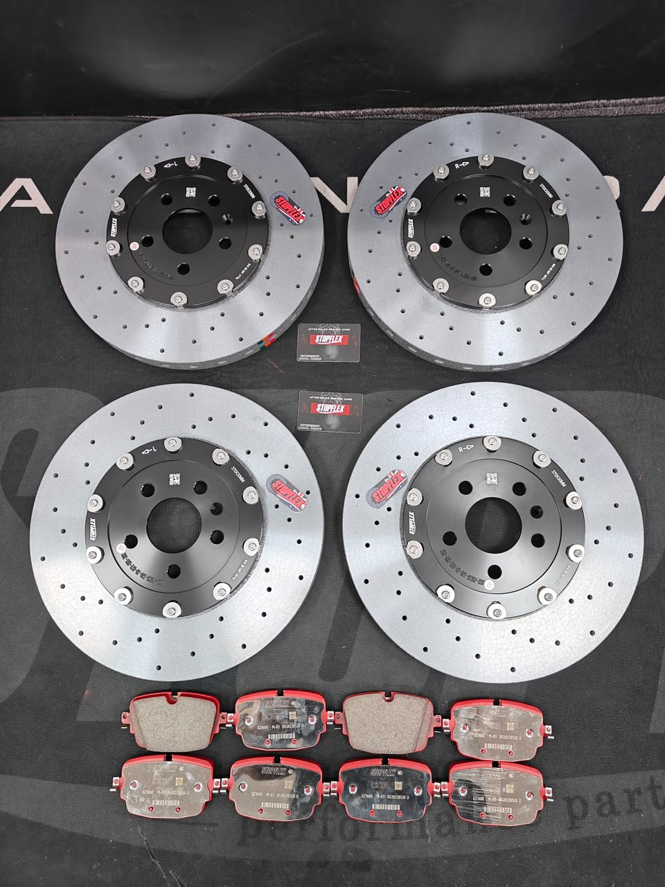 STOPFLEX Long-Fiber CCB Brake Kit for Audi RS6 / RS7 C8 (420/370 mm) - Image 1