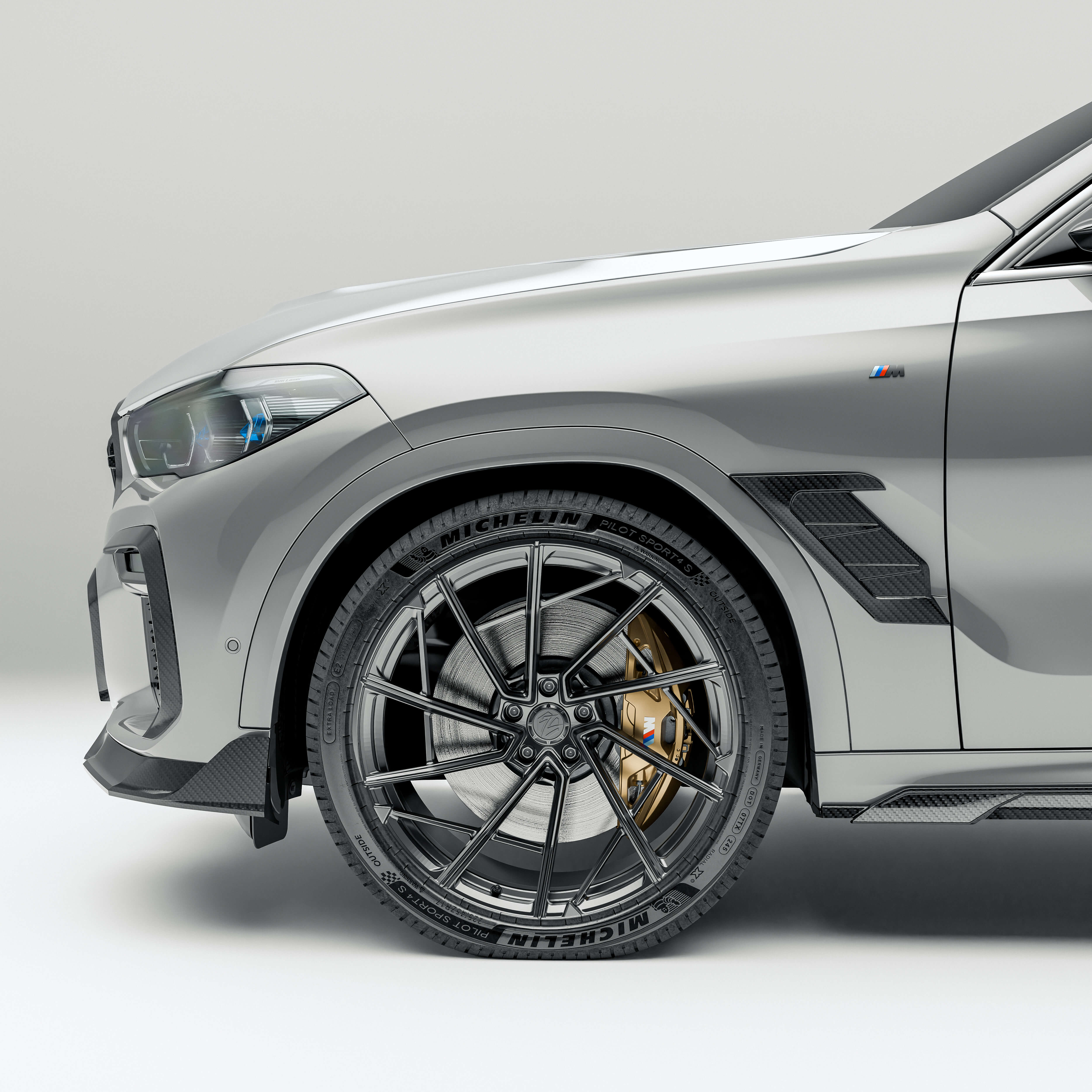 Carbon Fiber Side Fender Vents for BMW X6 G06 M Sport thumbnail 2