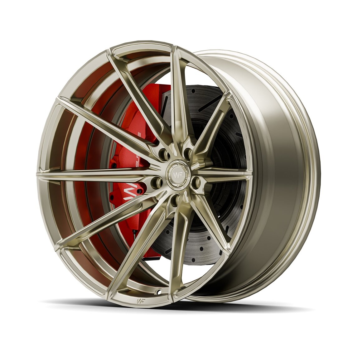 WheelForce CF.3-FF | 22x11 ET10 5/112 | Light Gold - Image 1