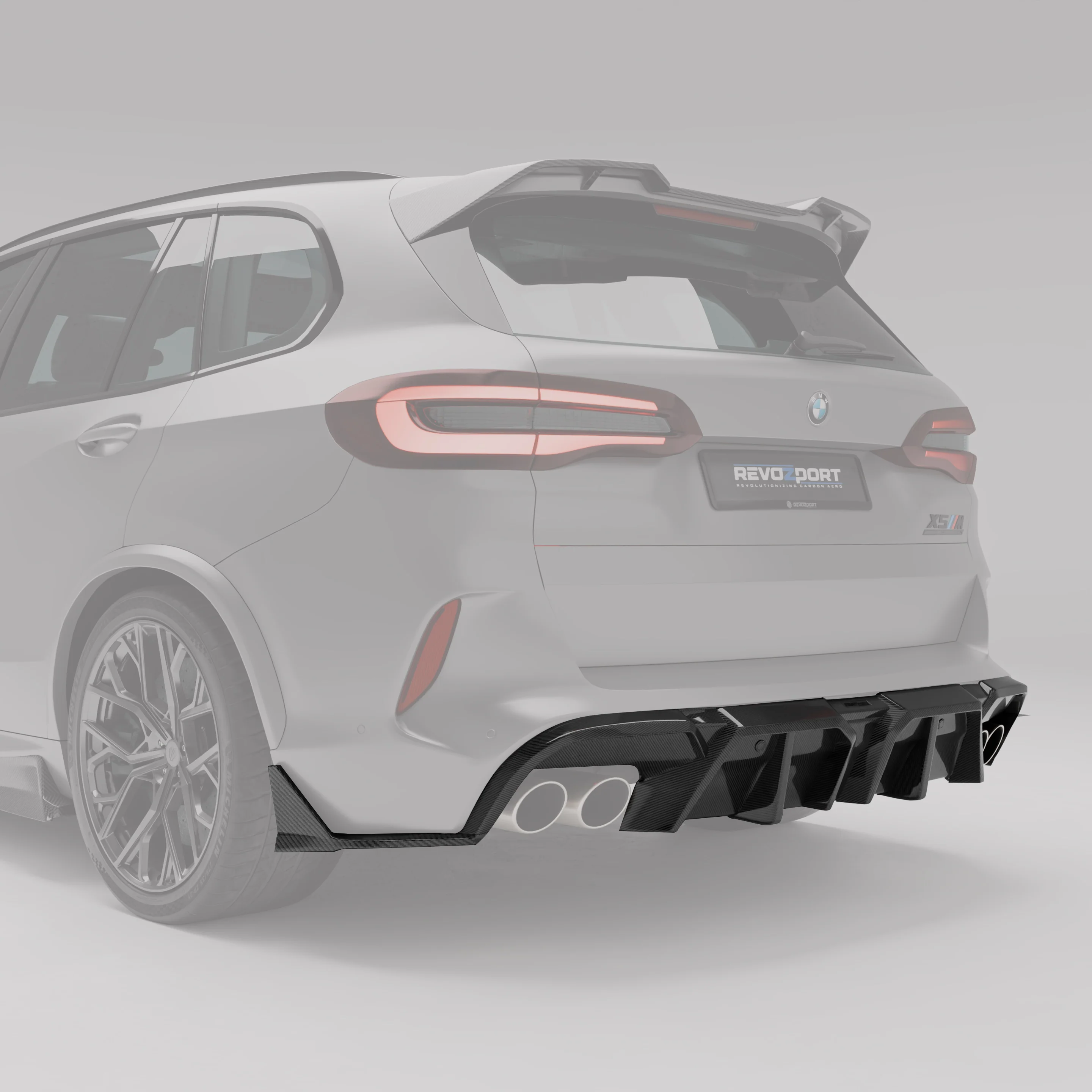 Carbon Fiber Rear Diffuser for BMW X5M F95 - Image 1