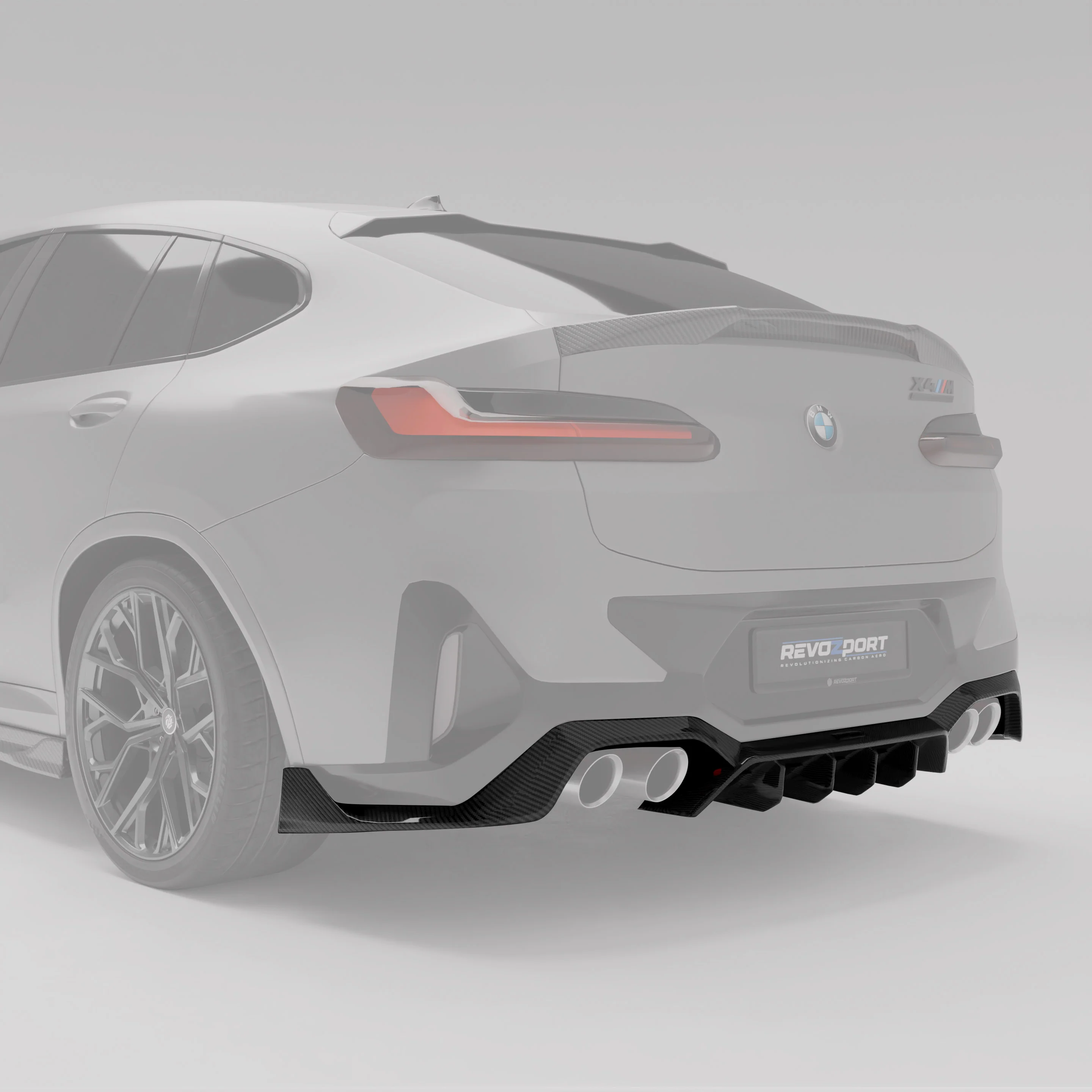 Carbon Fiber Rear Diffuser for BMW X4M F98 LCI - Image 1