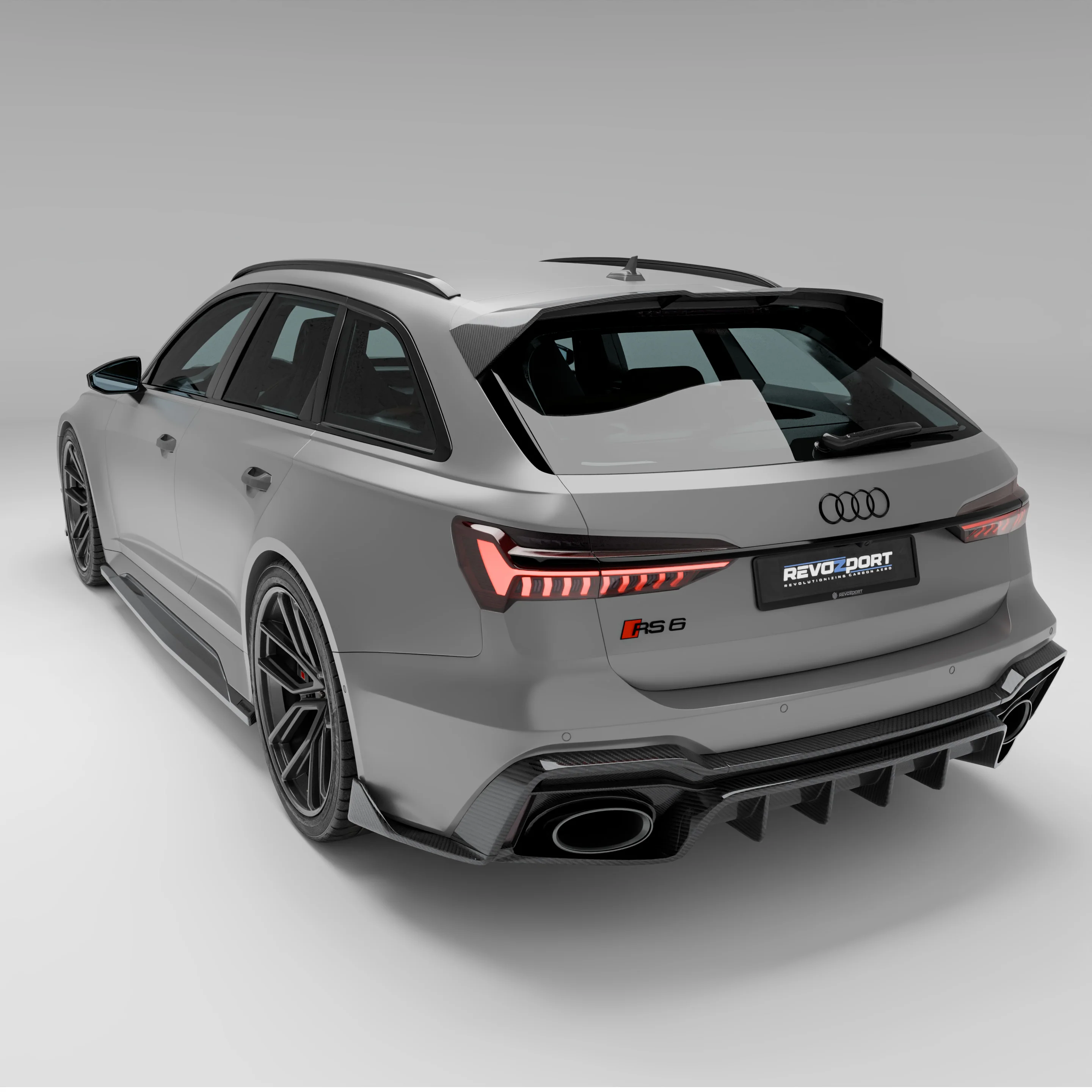 Карбоновий спойлер даху для Audi RS6 C8 thumbnail 3