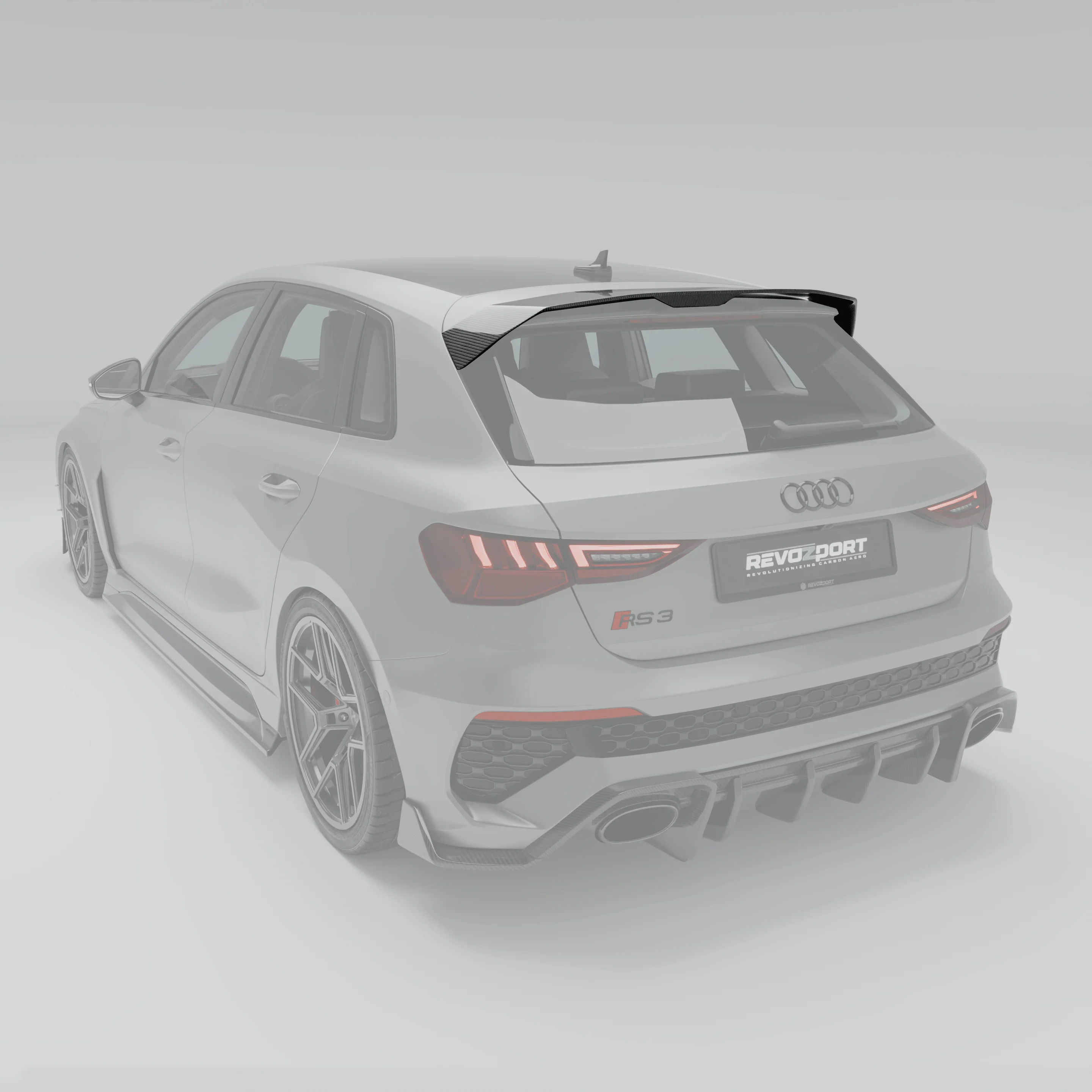 Carbon Fiber Rear Spoiler for Audi RS3 8Y Sportback 2021-2023 - Image 1