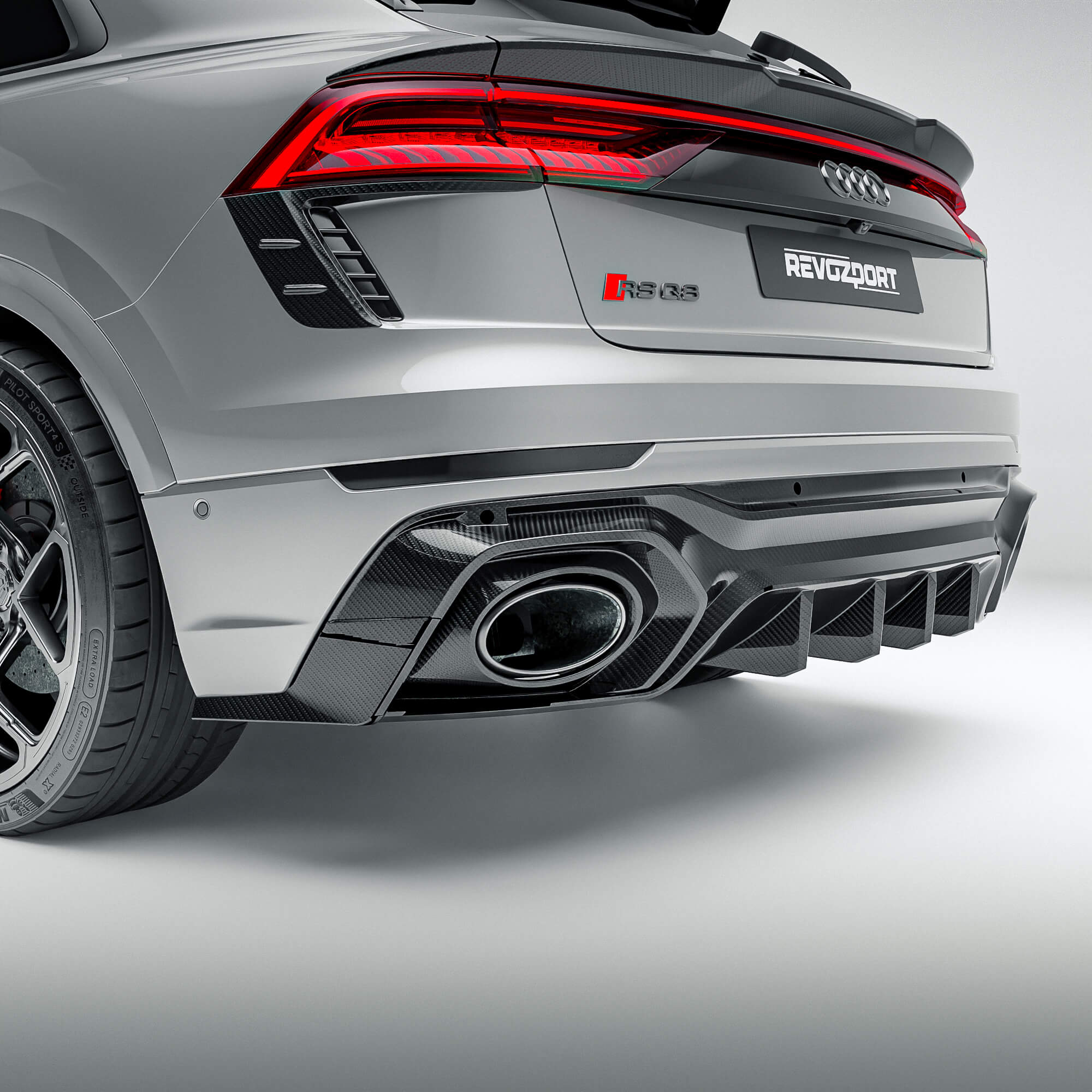 Карбонові канарди заднього бампера для Audi RSQ8 thumbnail 2